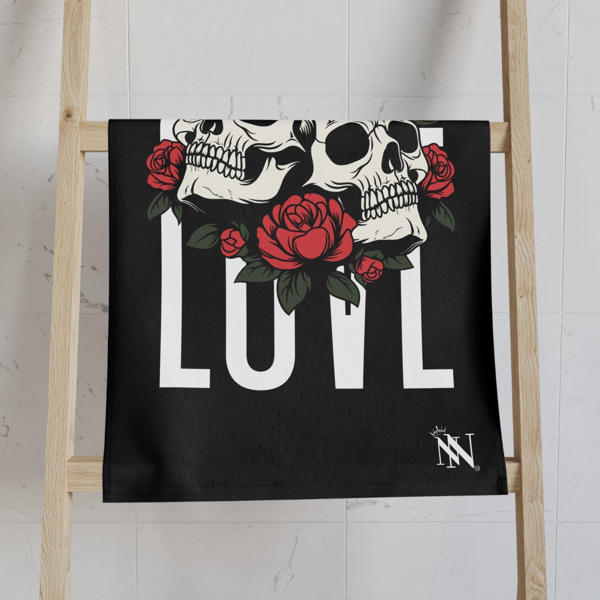 Roses Skulls & Love | Mix & Match Classic Fun-Flirty Lovers’ Towels