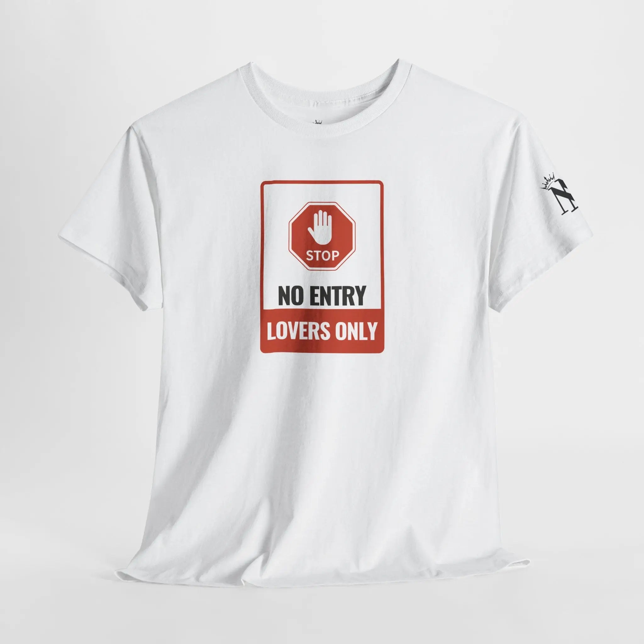 No Entry Lovers Only Sign | Nectar Napkins Fun-Flirty Lovers’ T-Shirts