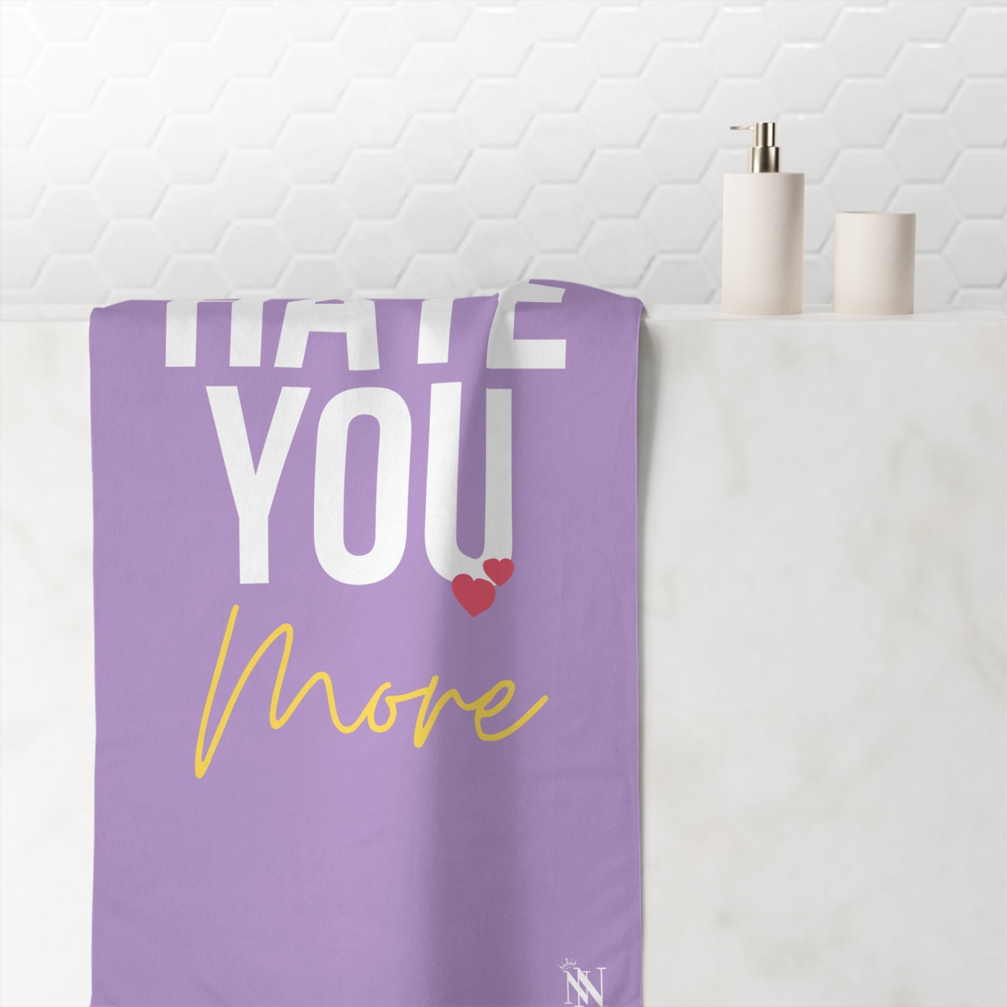 Hate You More | Mix & Match XL Fun-Flirty Lovers’ Towels