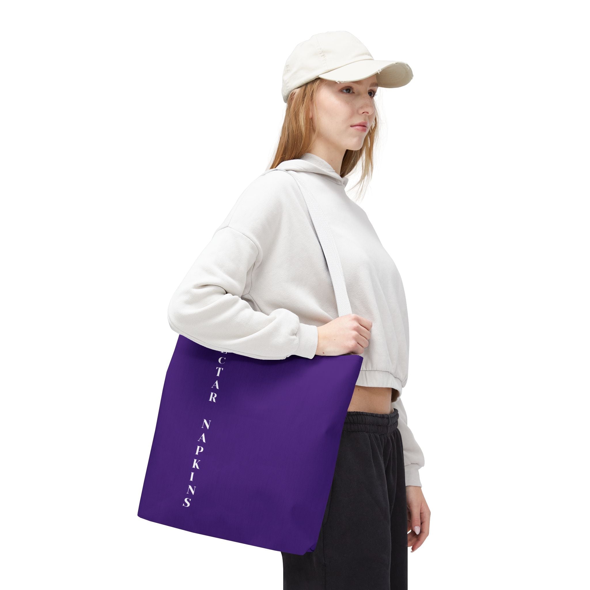 Nectar Napkins Brand Purple Tote Bag