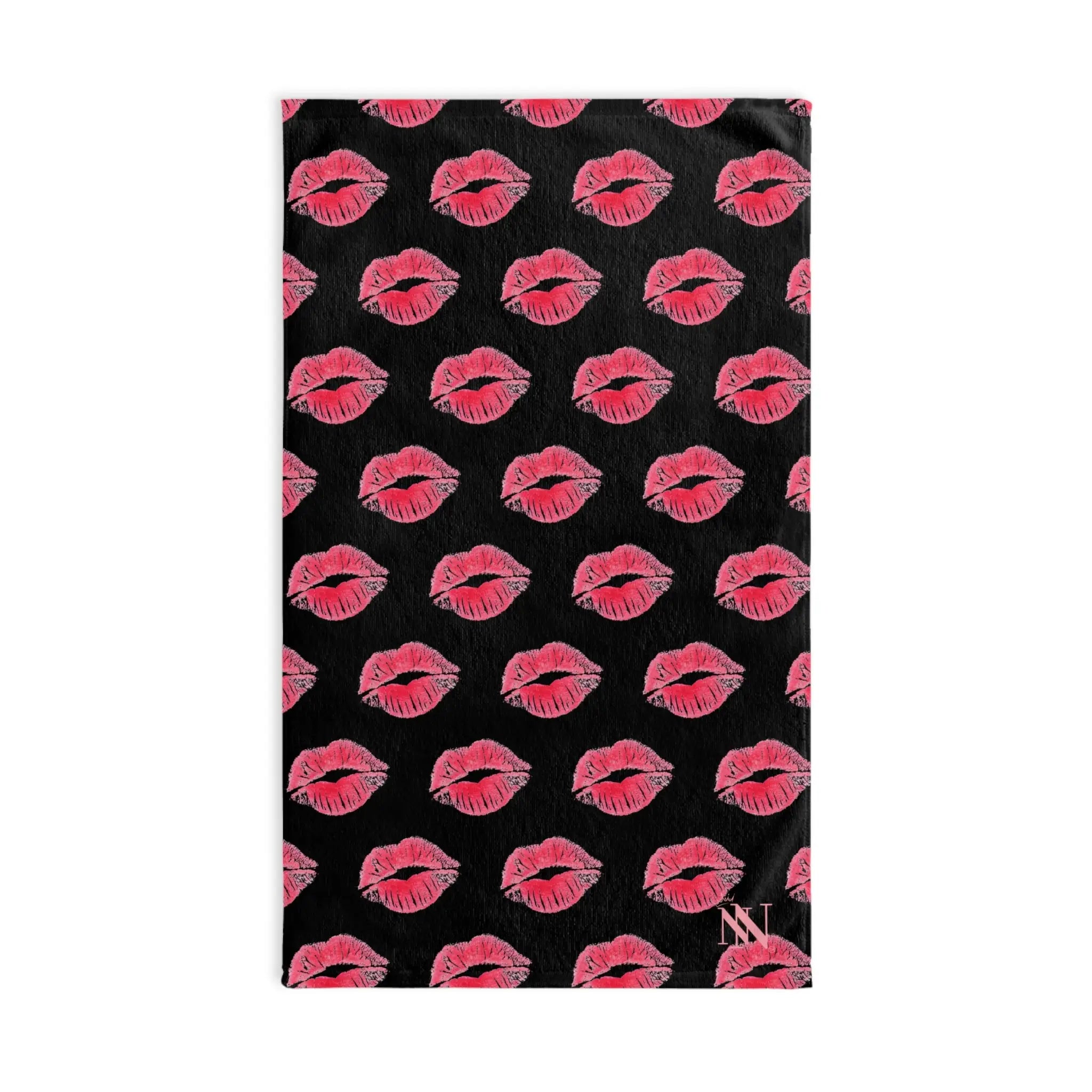 Lips Kiss Mark Pattern Cum Towel