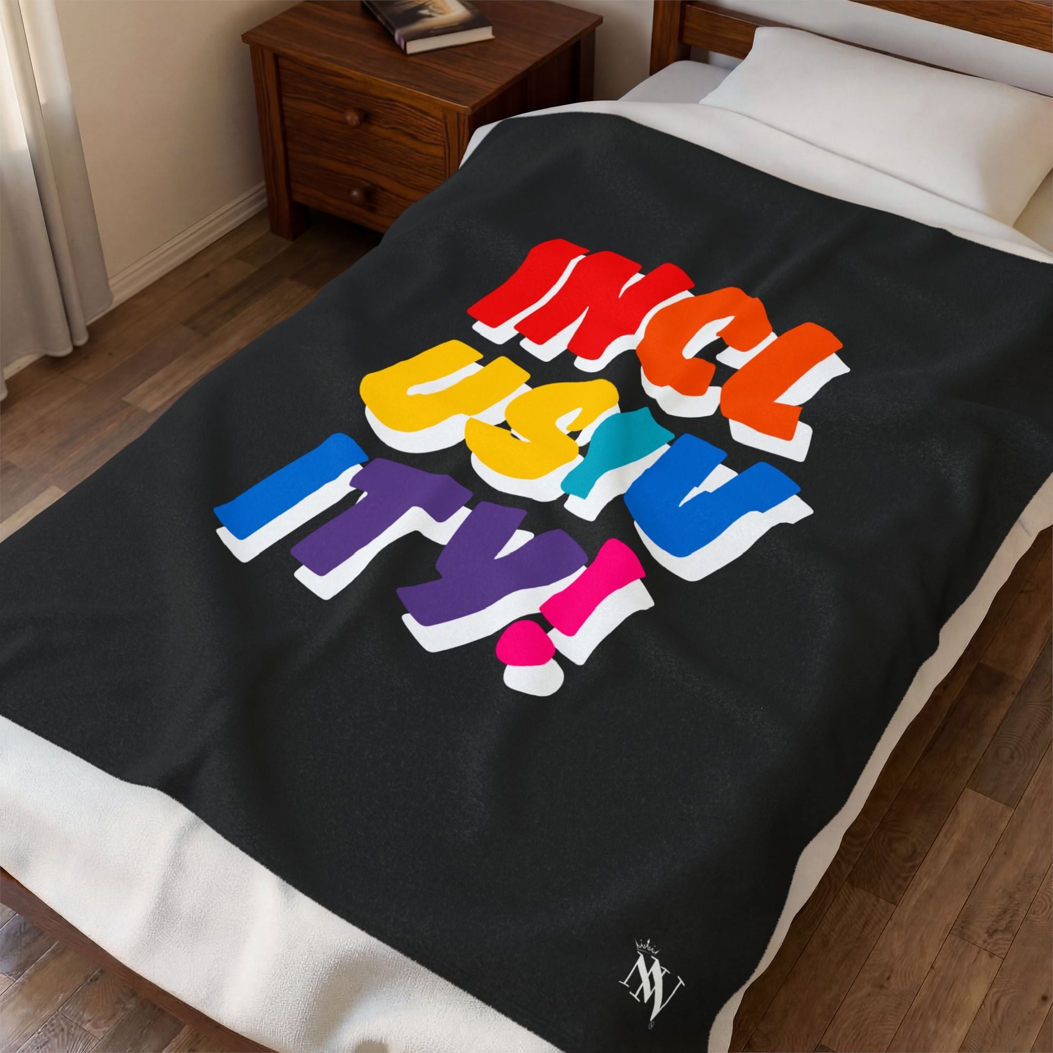Inclusivity! Rainbow Romantic Gifts Silky Soft Love Blanket