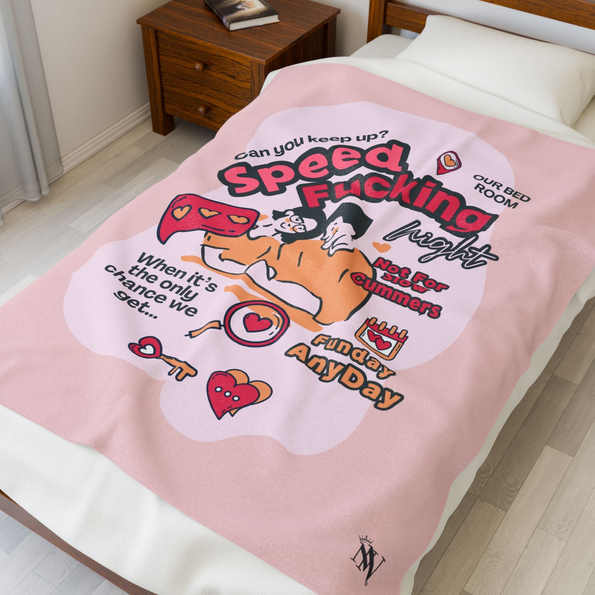 Speed Fucking Night | Mix & Match Soft Fun-Flirty Lovers’ Blankets