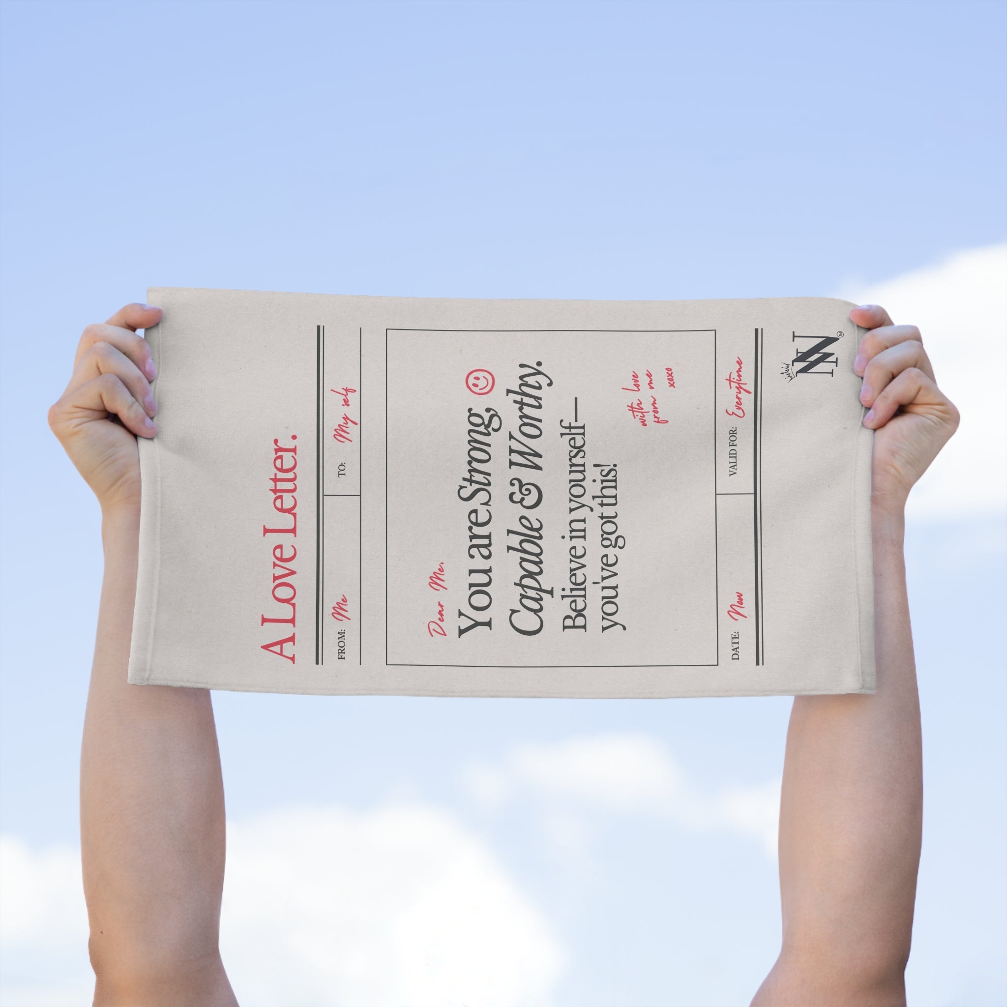 A Love Letter to Myself | Mix & Match Soft Fun-Flirty Lovers’ Towels