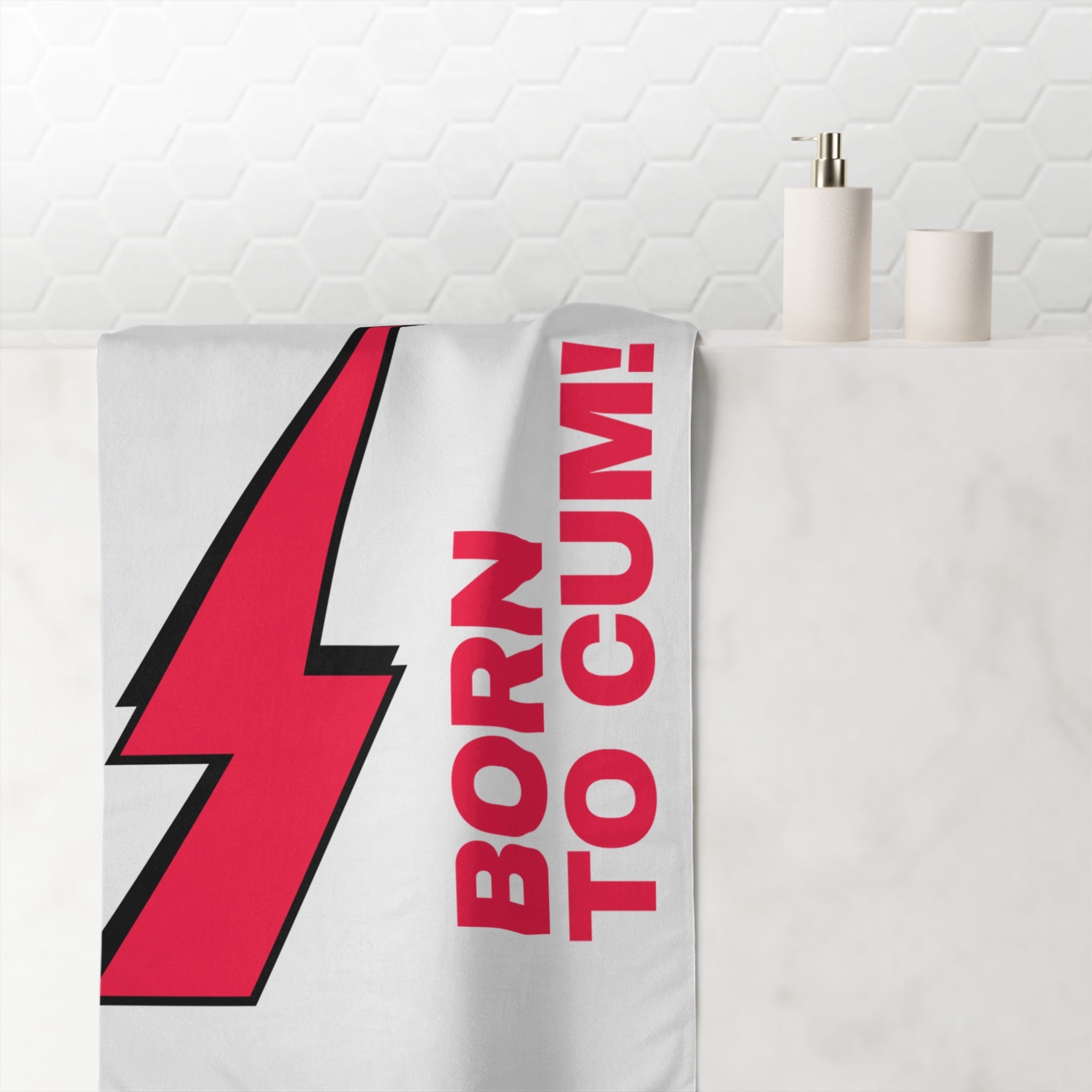 Born to Cum! Anal Sex Towel