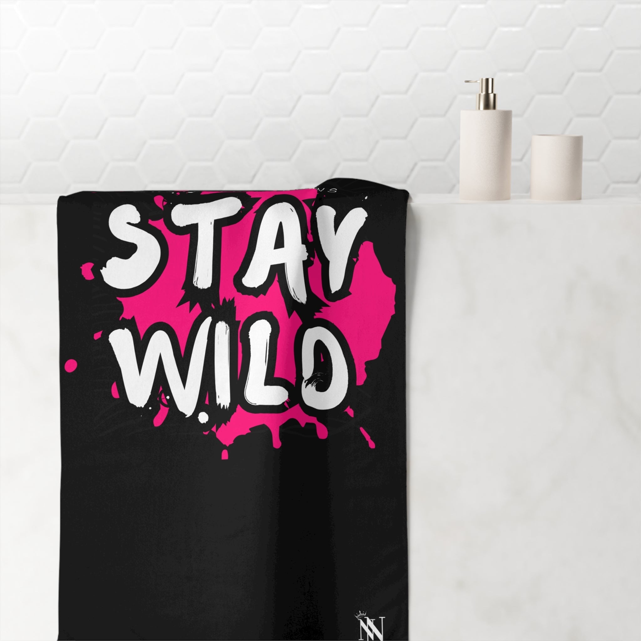 Whatever Happens Stay Wild | Mix & Match XL Fun-Flirty Lovers’ Towels