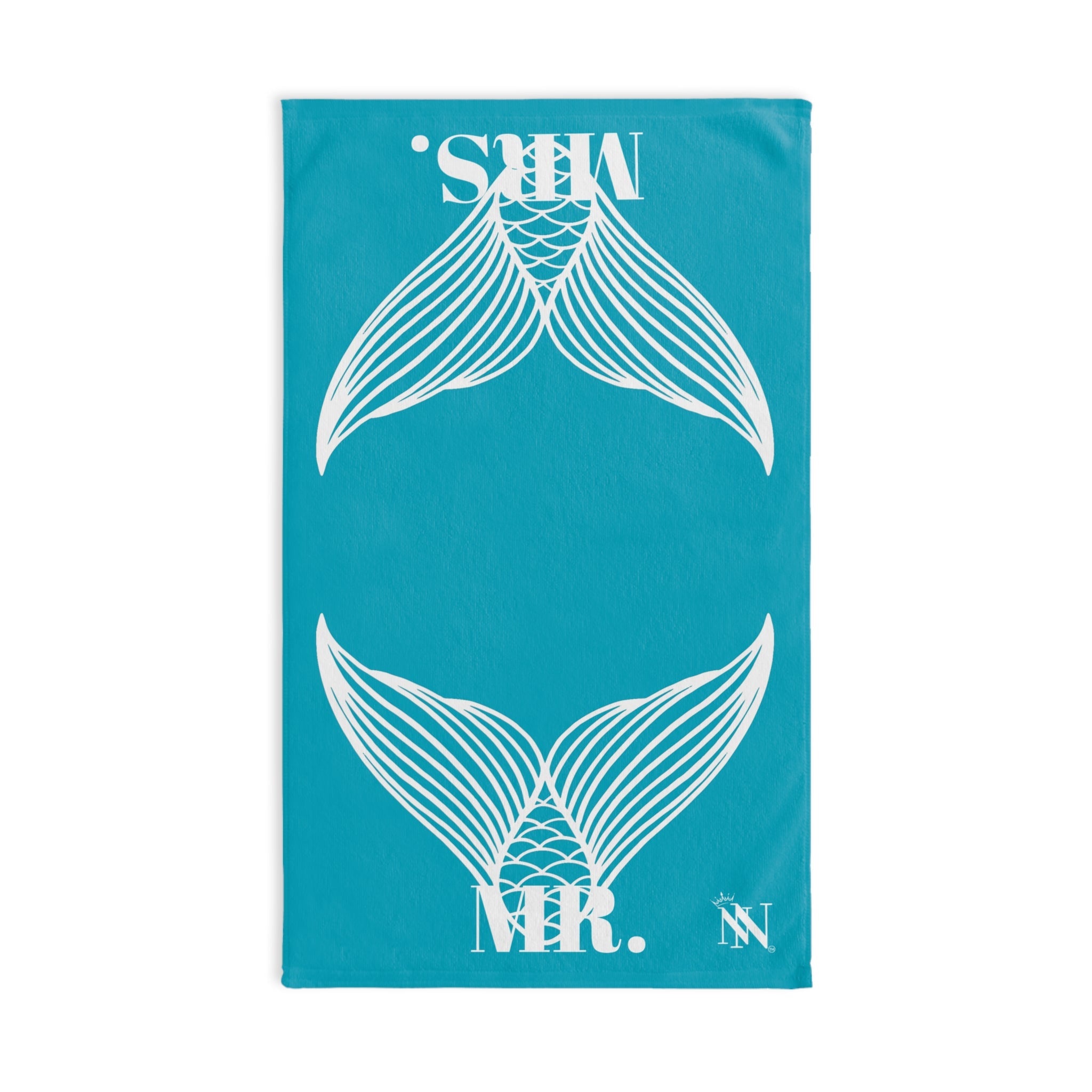 Mr. Mrs. Mermaid Shareable Sides Teal Cum Towel