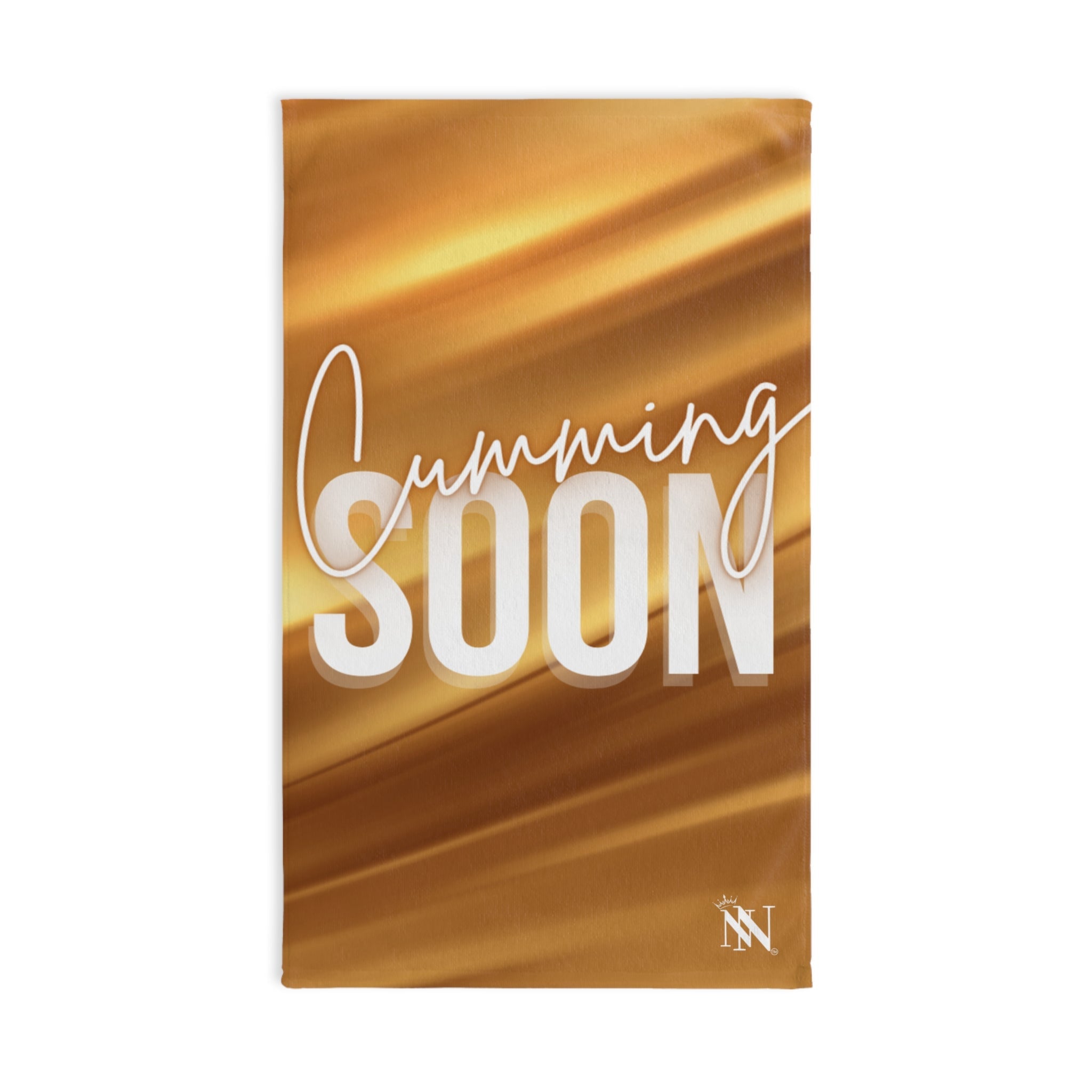 Cumming Soon 24k Gold Print Cum Towel