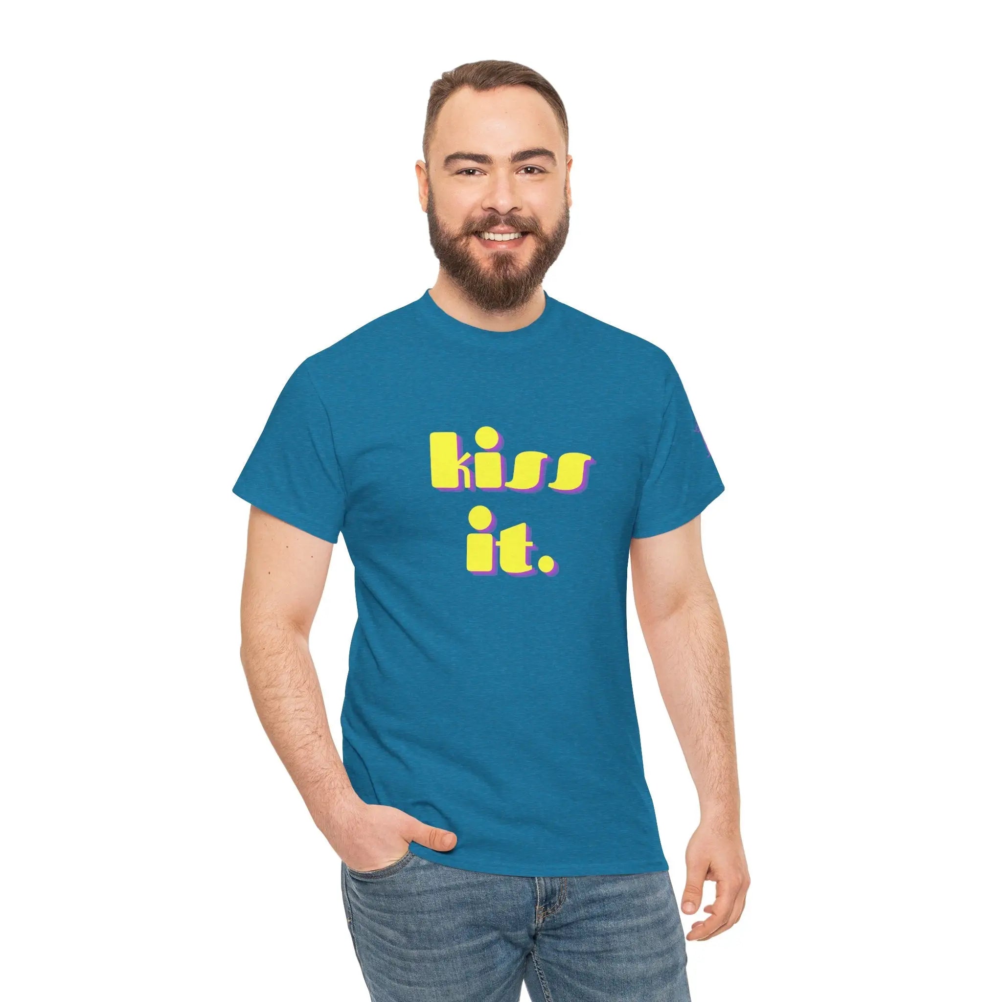 kiss it. Adult T-Shirt Cum Tee | Live Bold & Comfortable