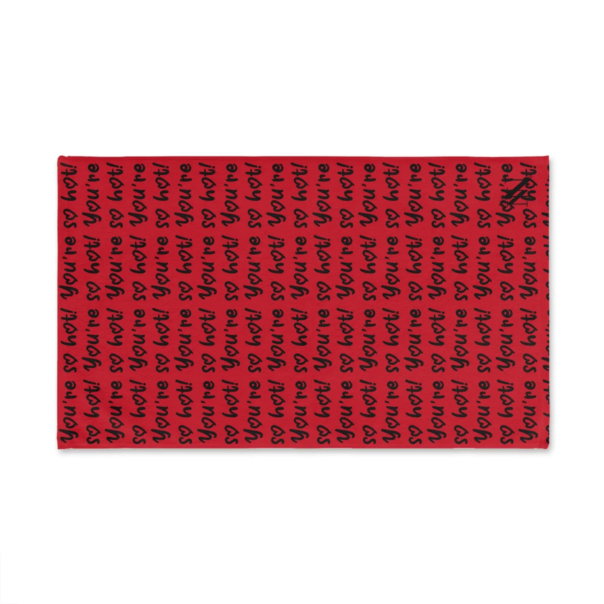 Youâre So Hot! Patterned Red Cum Towel