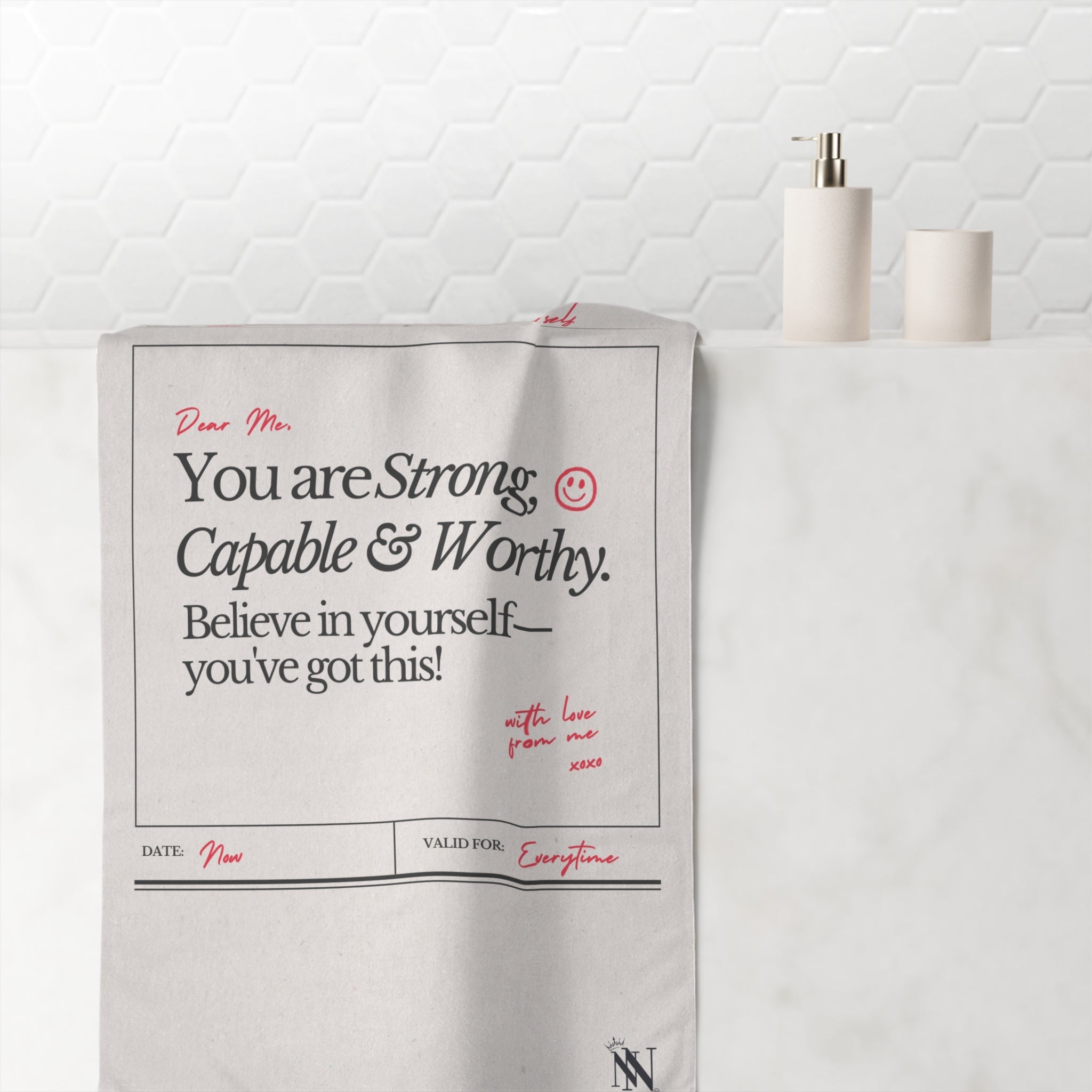 A Love Letter to Myself | Mix & Match XL Fun-Flirty Lovers’ Towels