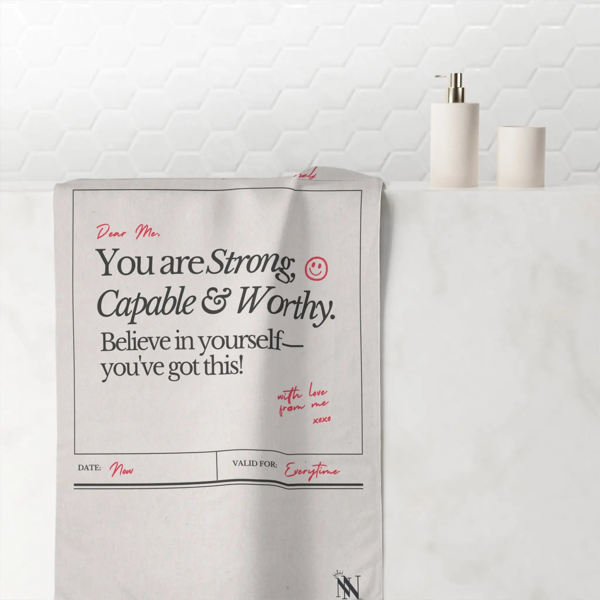 A Love Letter to Myself | Mix & Match XL Fun-Flirty Lovers’ Towels