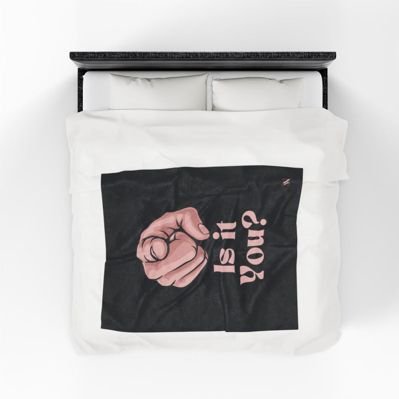 Is It You? Pointing | Mix & Match Soft Fun-Flirty Lovers’ Blankets