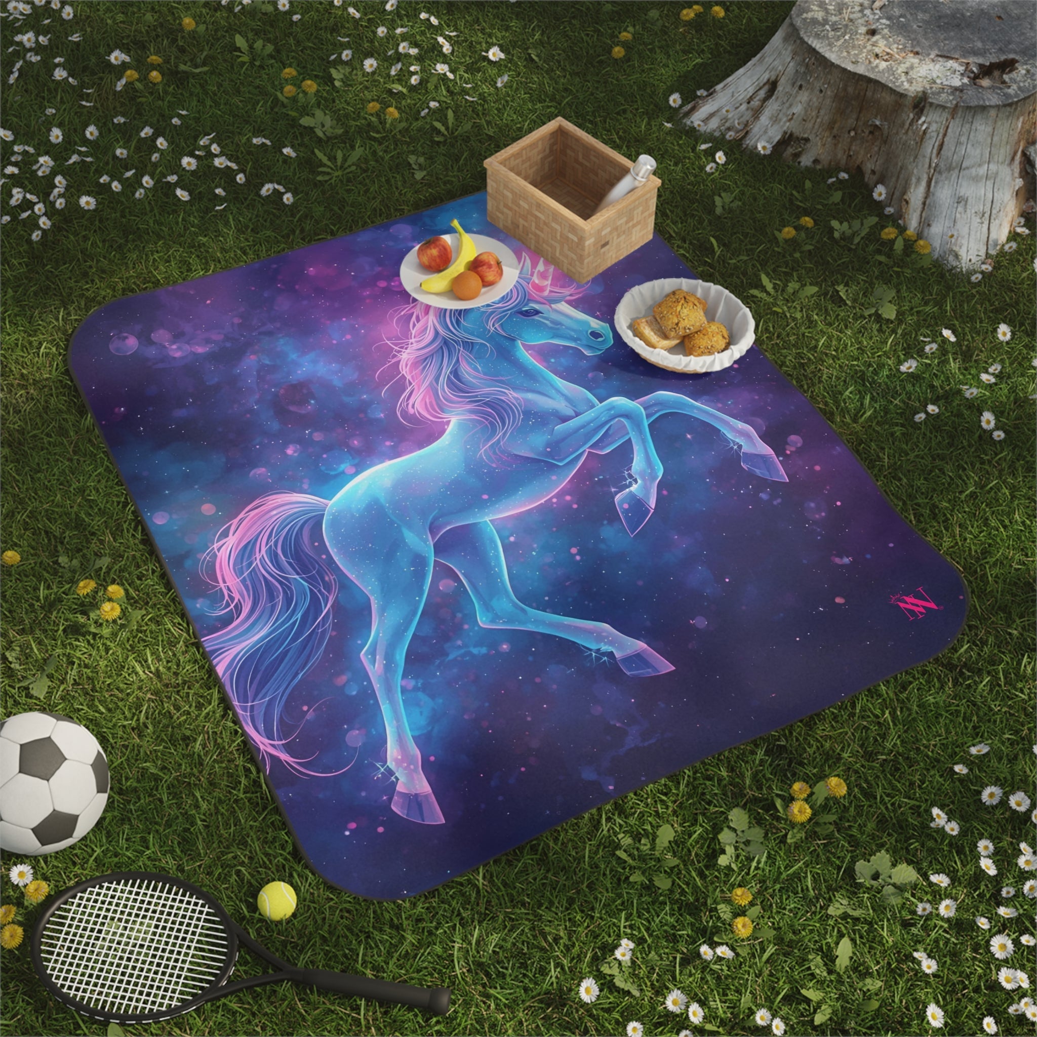 Unicorn Glow Print | Mix Match Fun-Flirty Lovers’ Water-Resistant Blankets