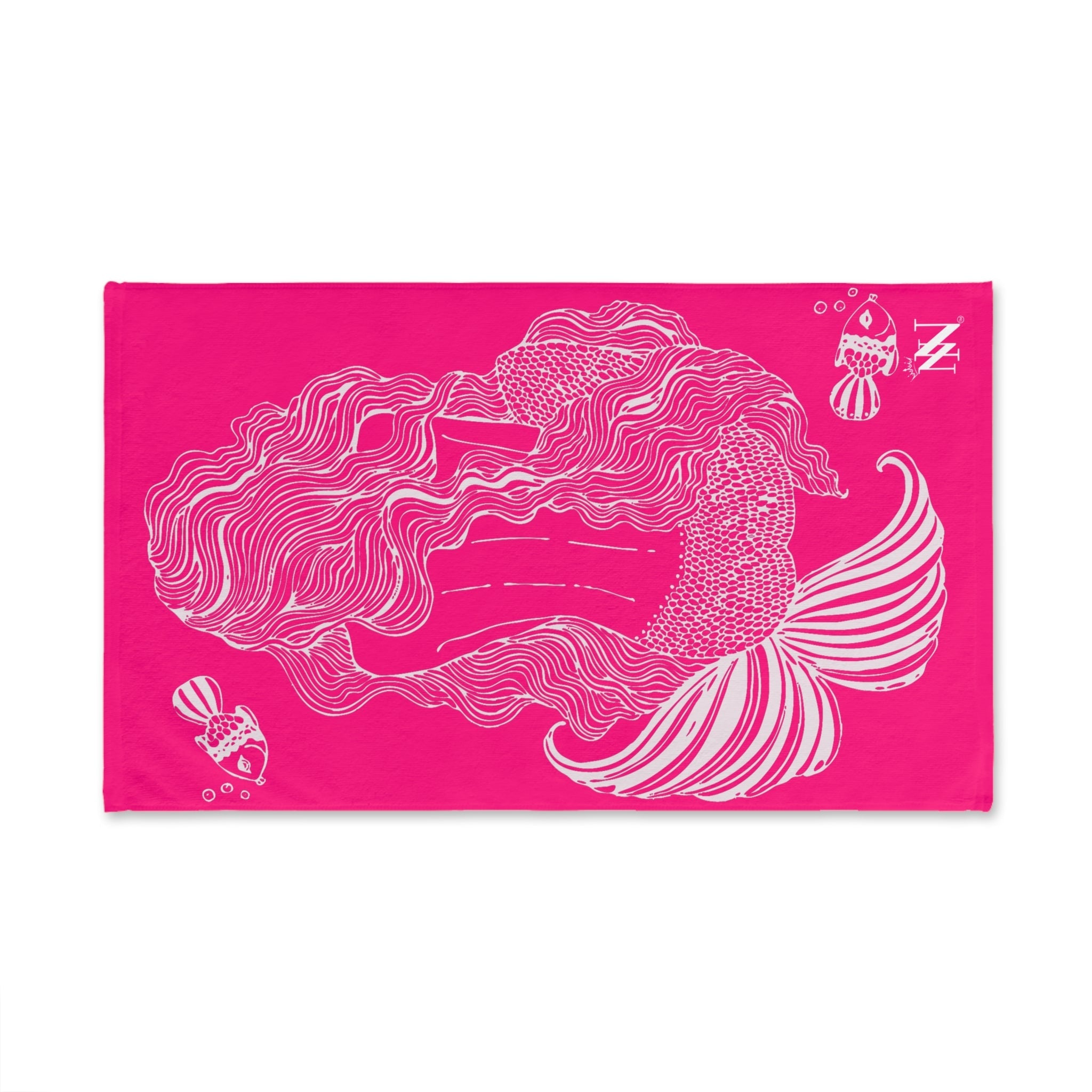 Mermaid Sitting Her Back Turned Signature Pink Cum Towel