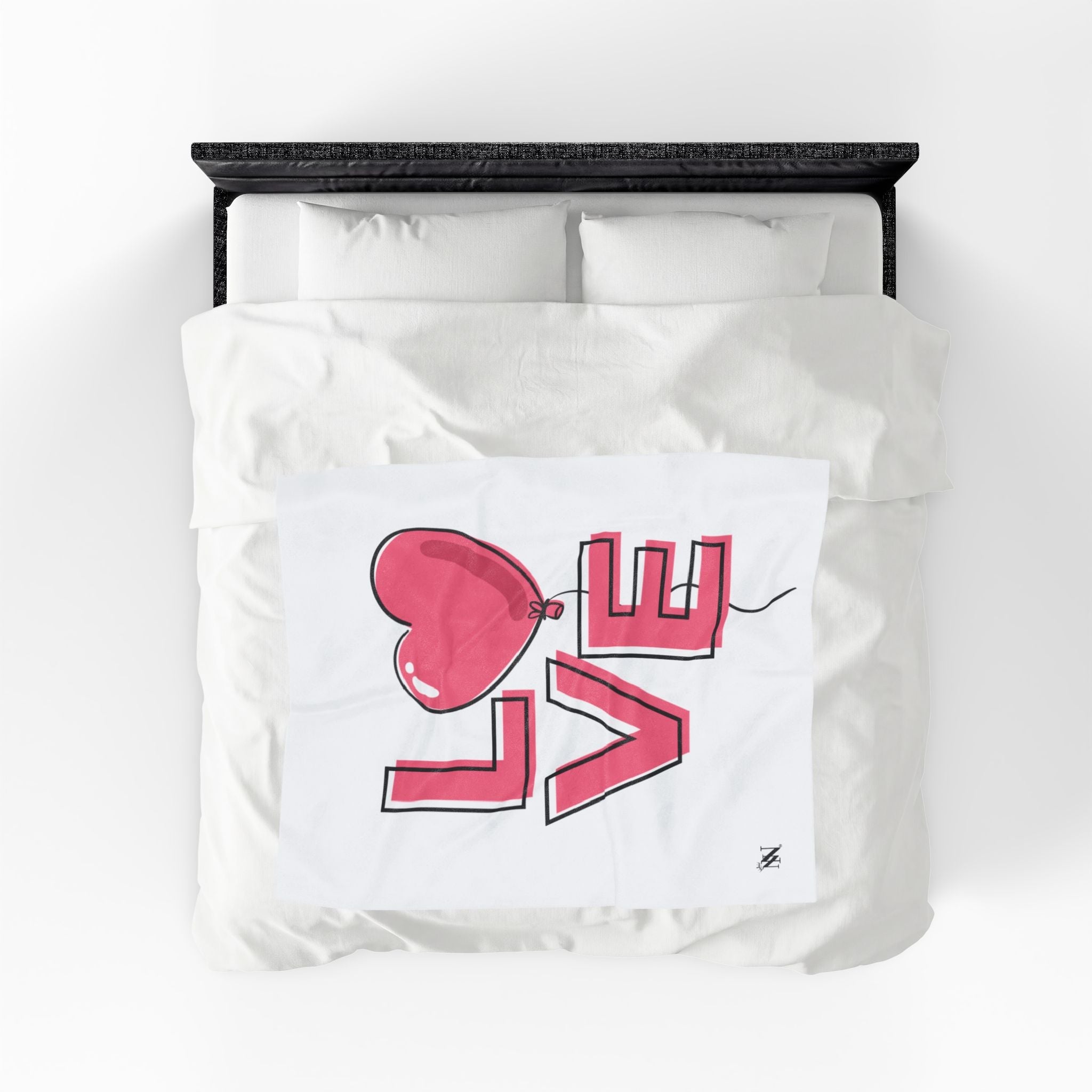 Heart Balloon Love Romantic Lovers Gifts Blanket