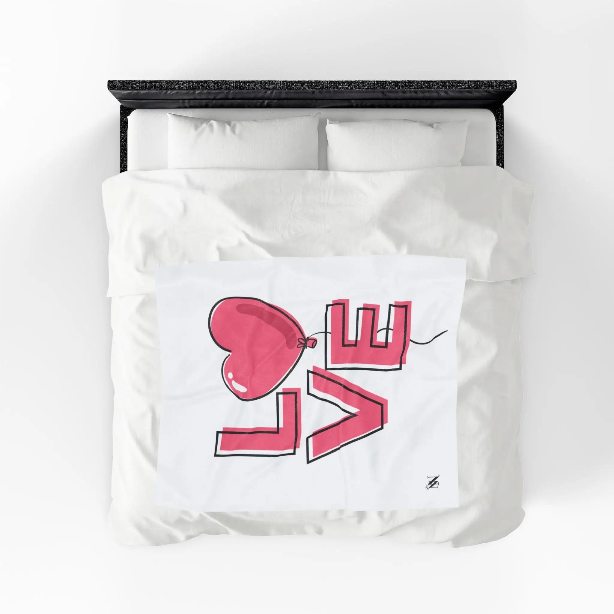 Heart Balloon Love Romantic Lovers Gifts Blanket