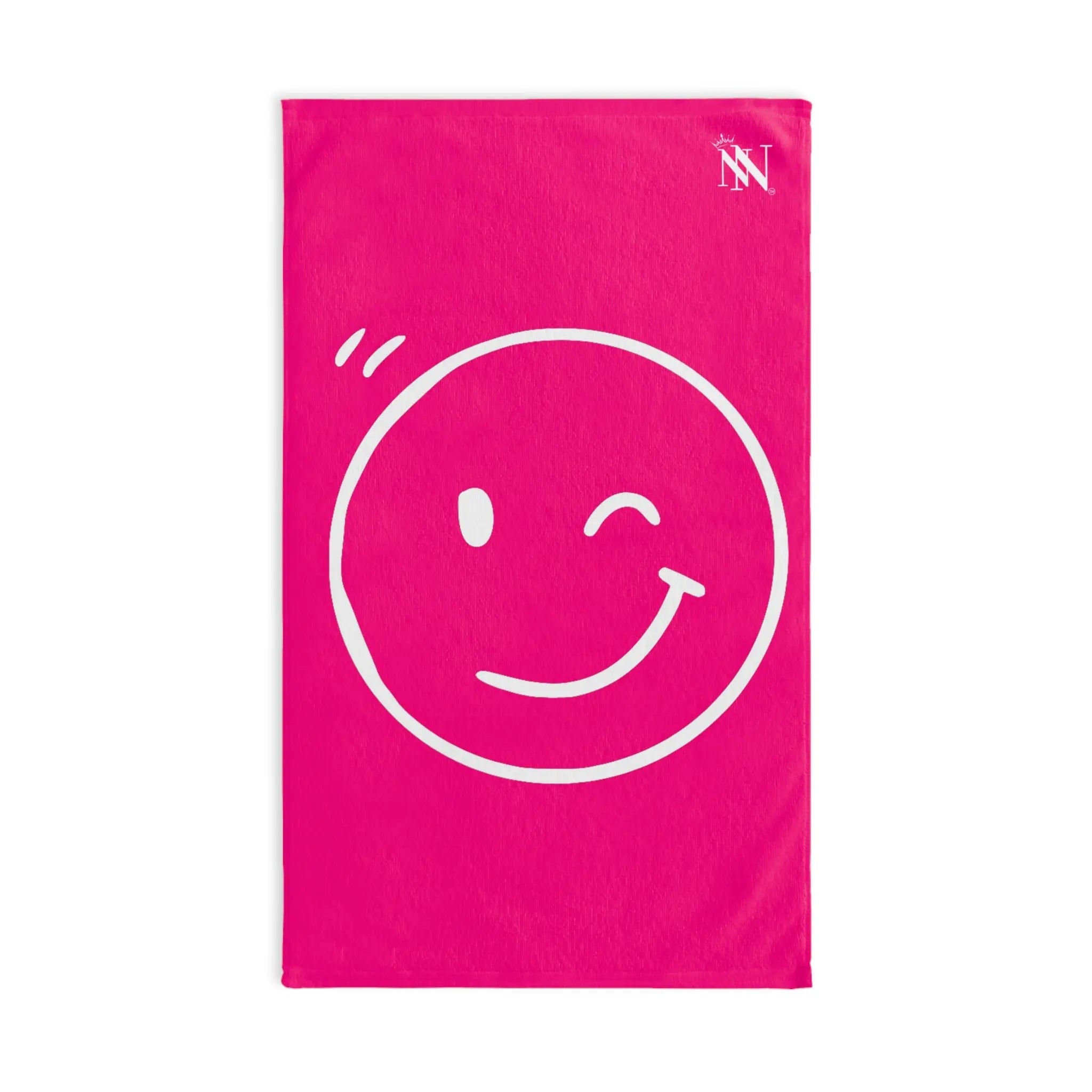 Wink Emoji Signature Pink Cum Towel