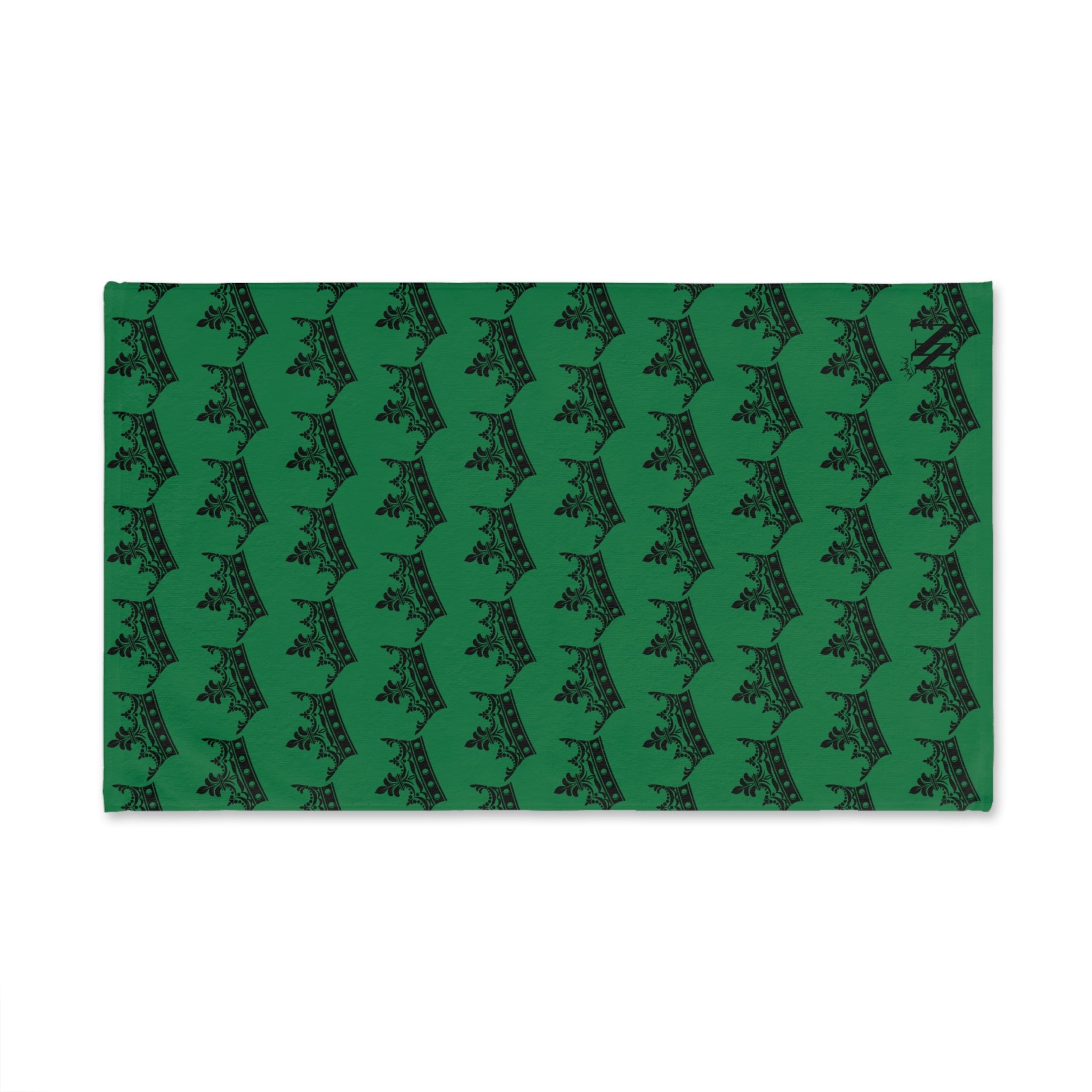 Crown Queen Pattern Green Cum Towel