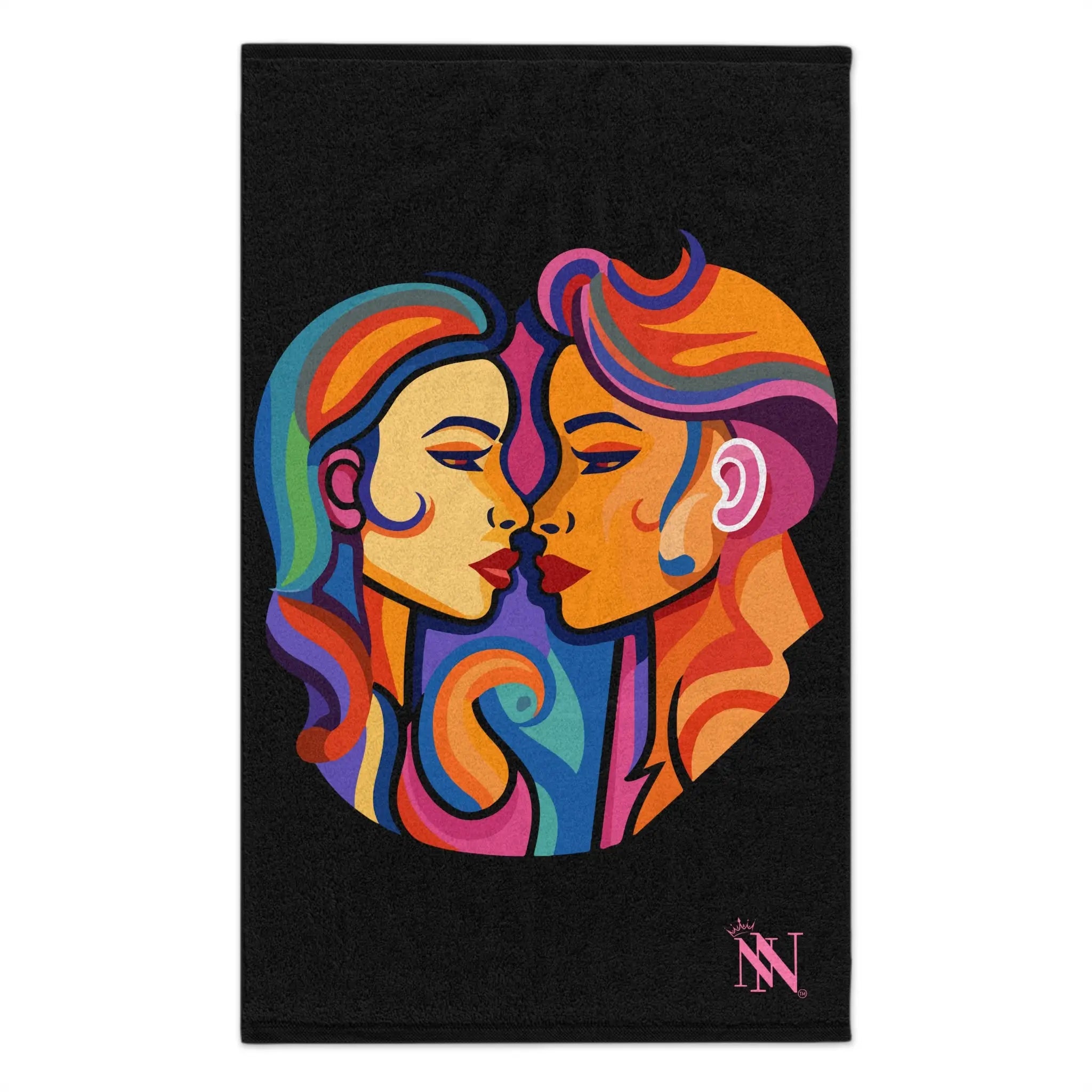 Woman to Woman Black | Mix & Match Soft Fun-Flirty Lovers’ Towels