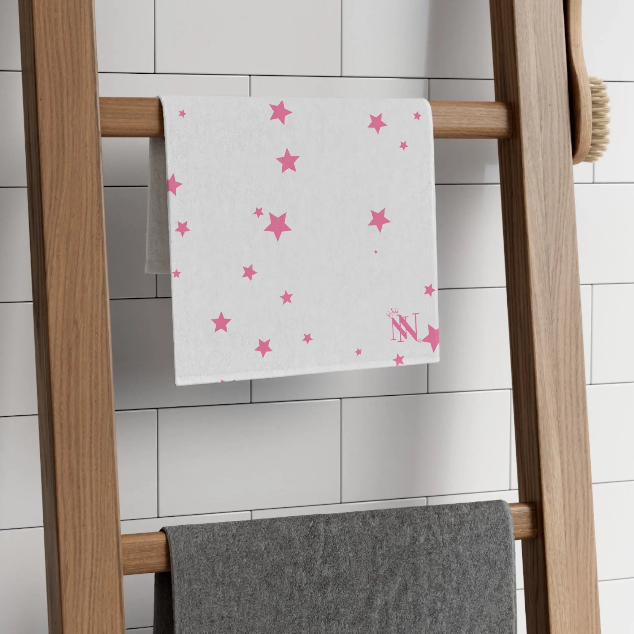 Pink Star Pattern | Mix & Match Soft Fun-Flirty Lovers’ Towels