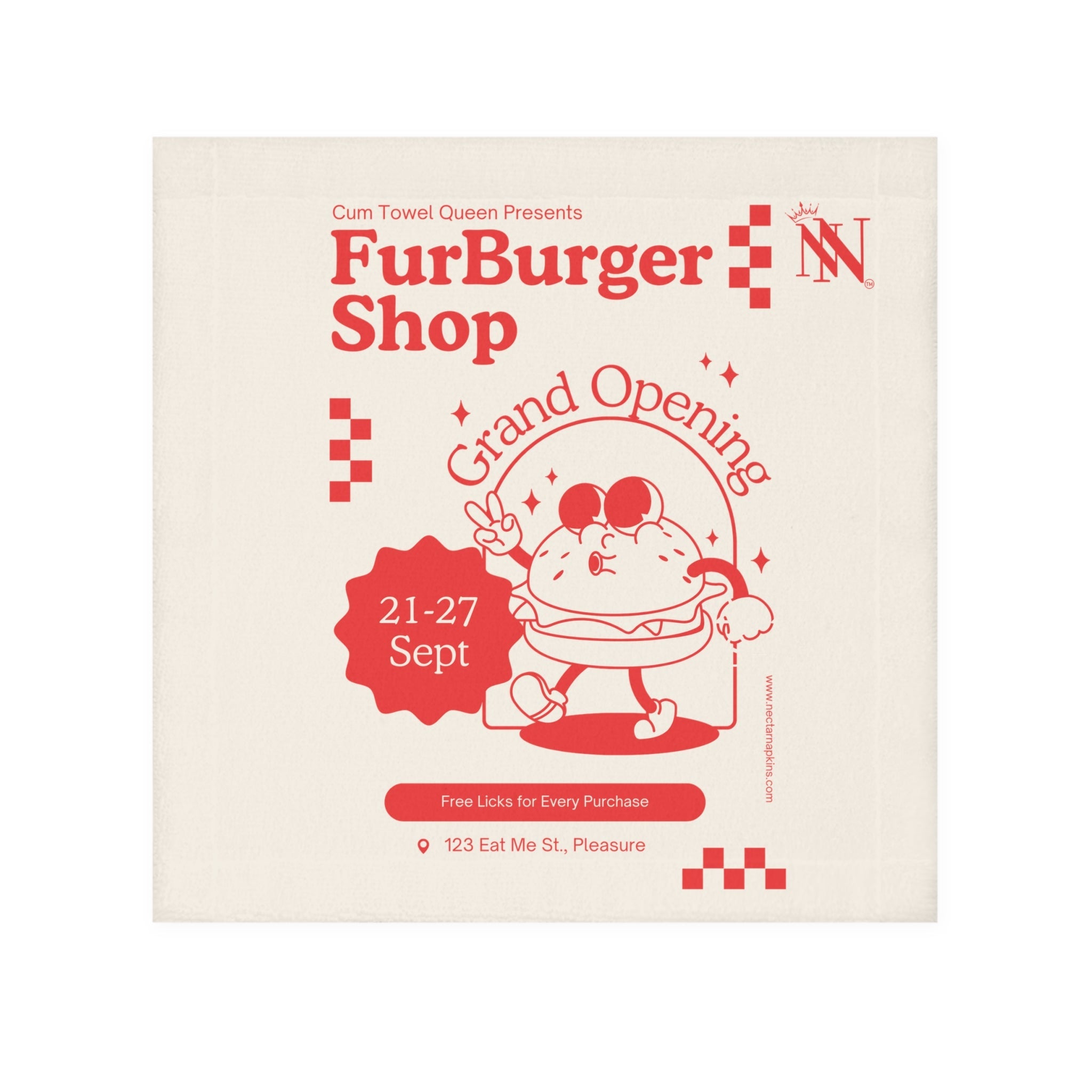 Furburger Shop | Mix & Match Lils’ Fun-Flirty Lovers’ Towels