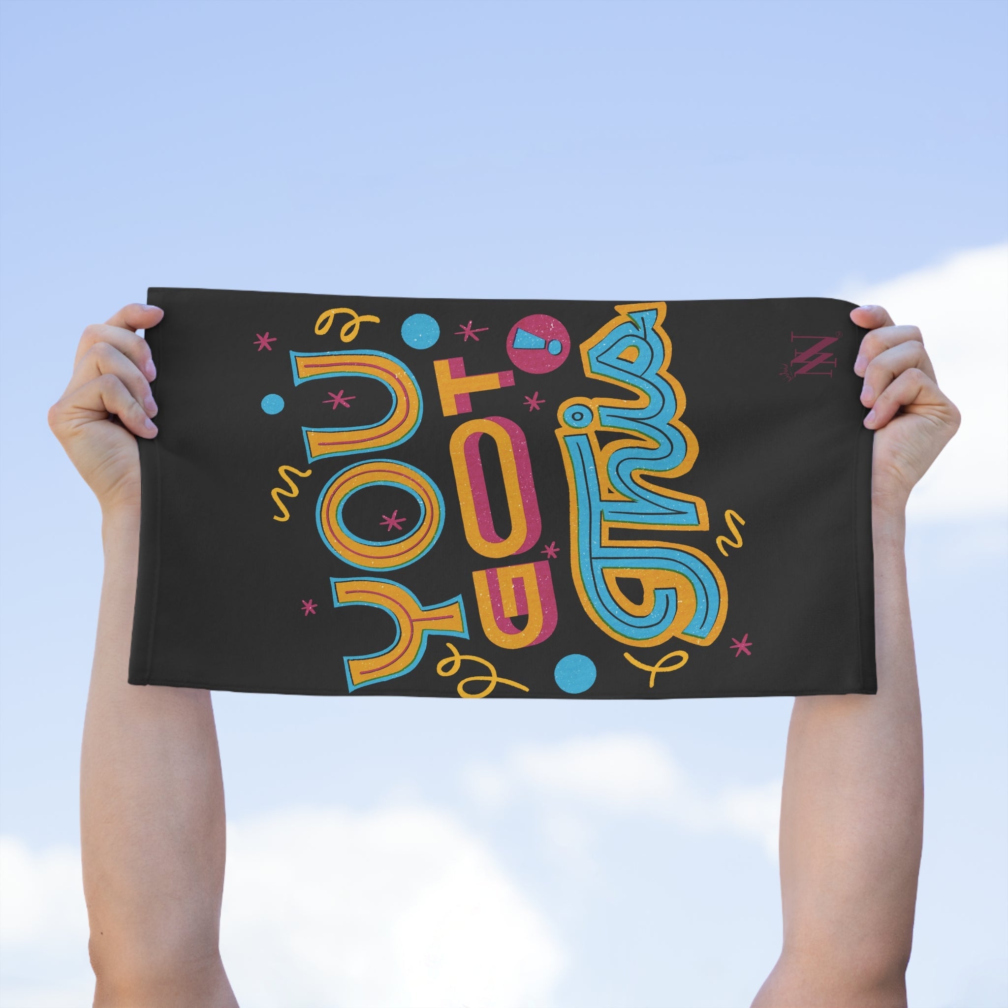 You Got This! Black | Mix & Match Soft Fun-Flirty Lovers’ Towels