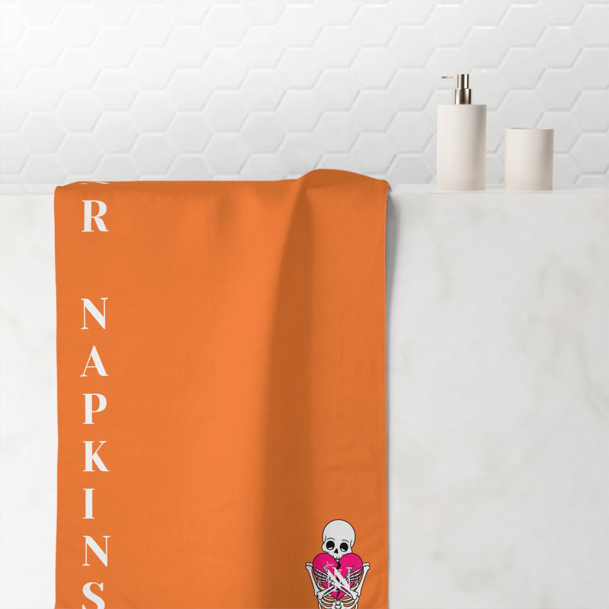 Nectar Napkins Brand Crusta Bright Orange Over Sized Sex Towel