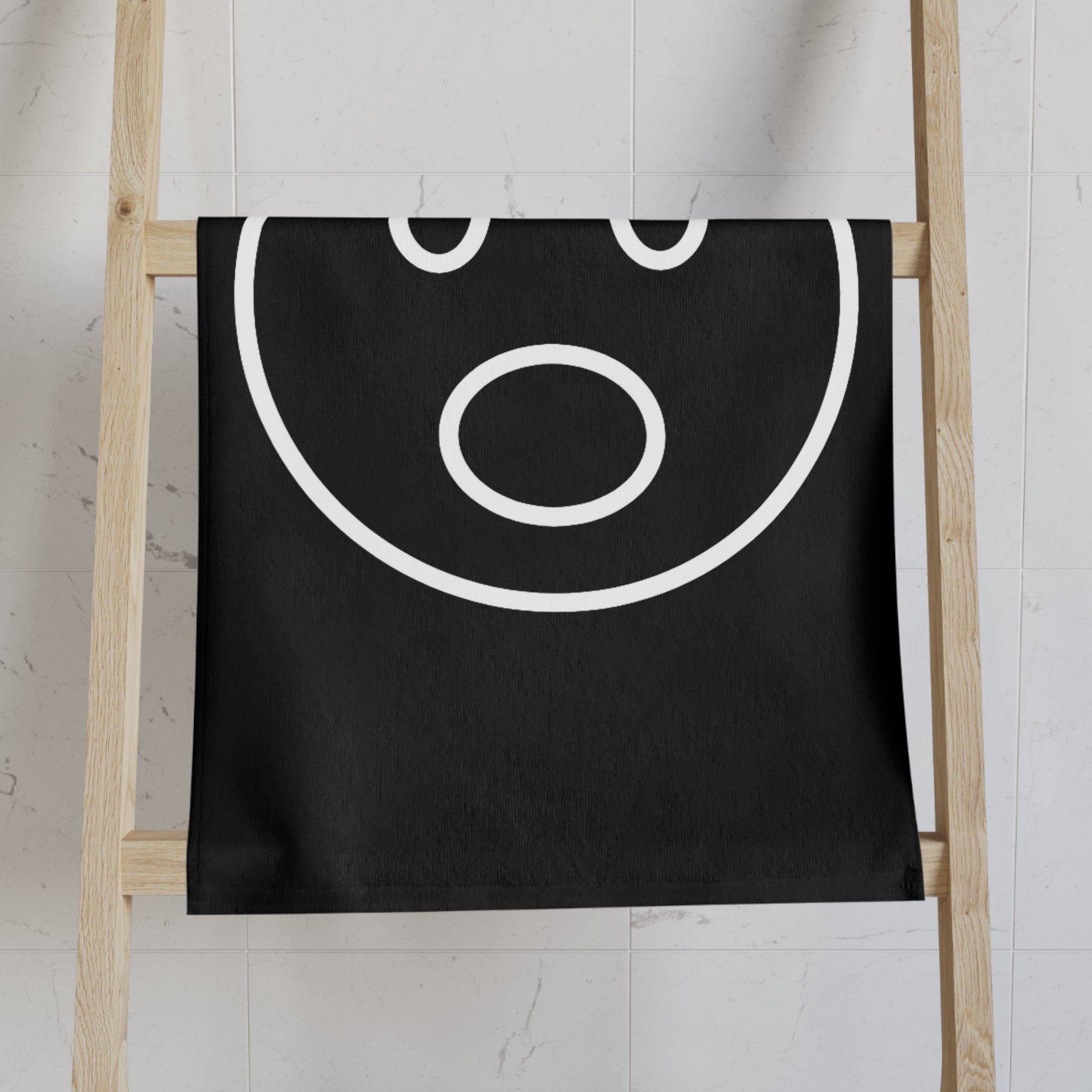 Surprised Emoji Black | Mix & Match Classic Fun-Flirty Loversâ Towels