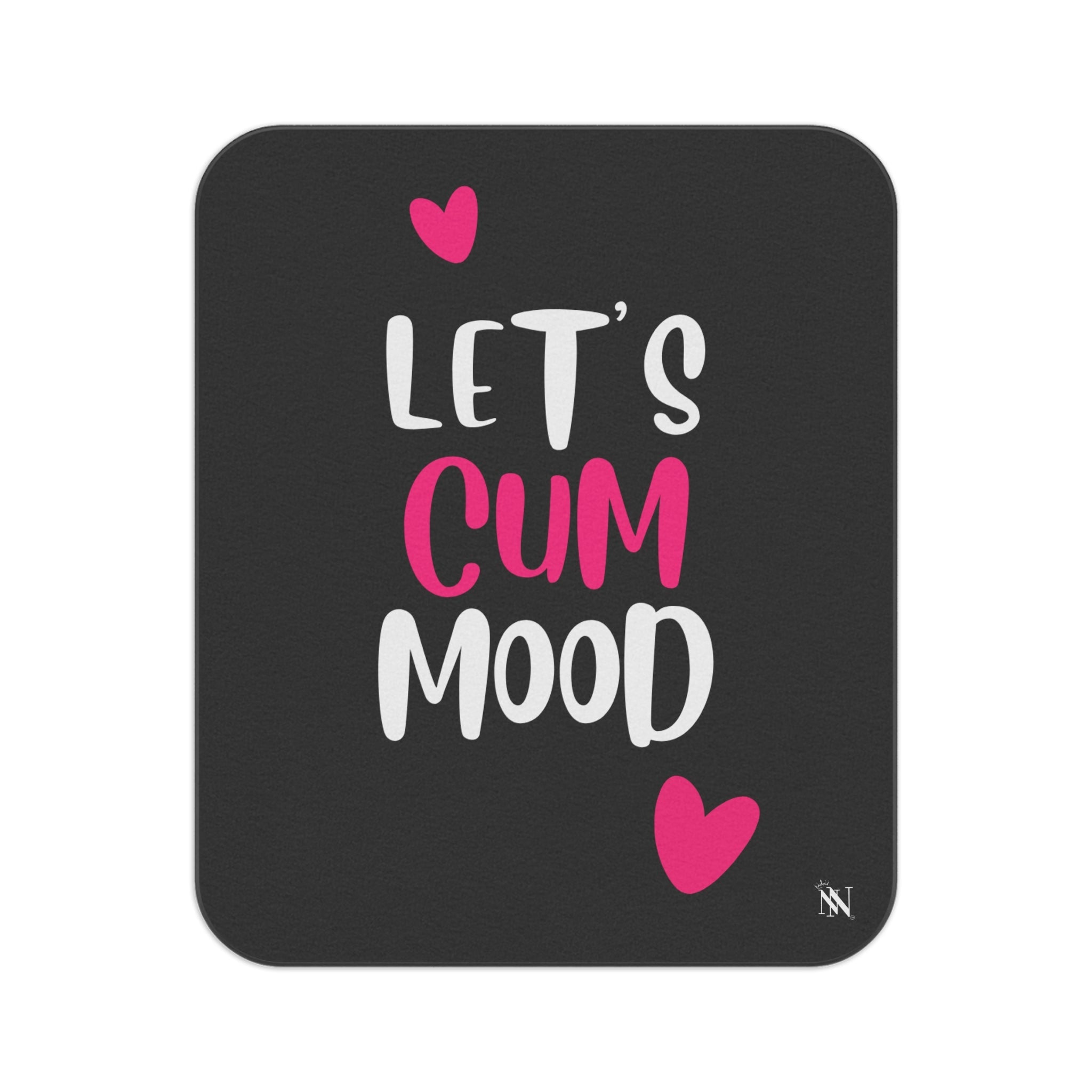 Let’s Cum Mood Hearts Playful Water-Resistant Sex Blanket
