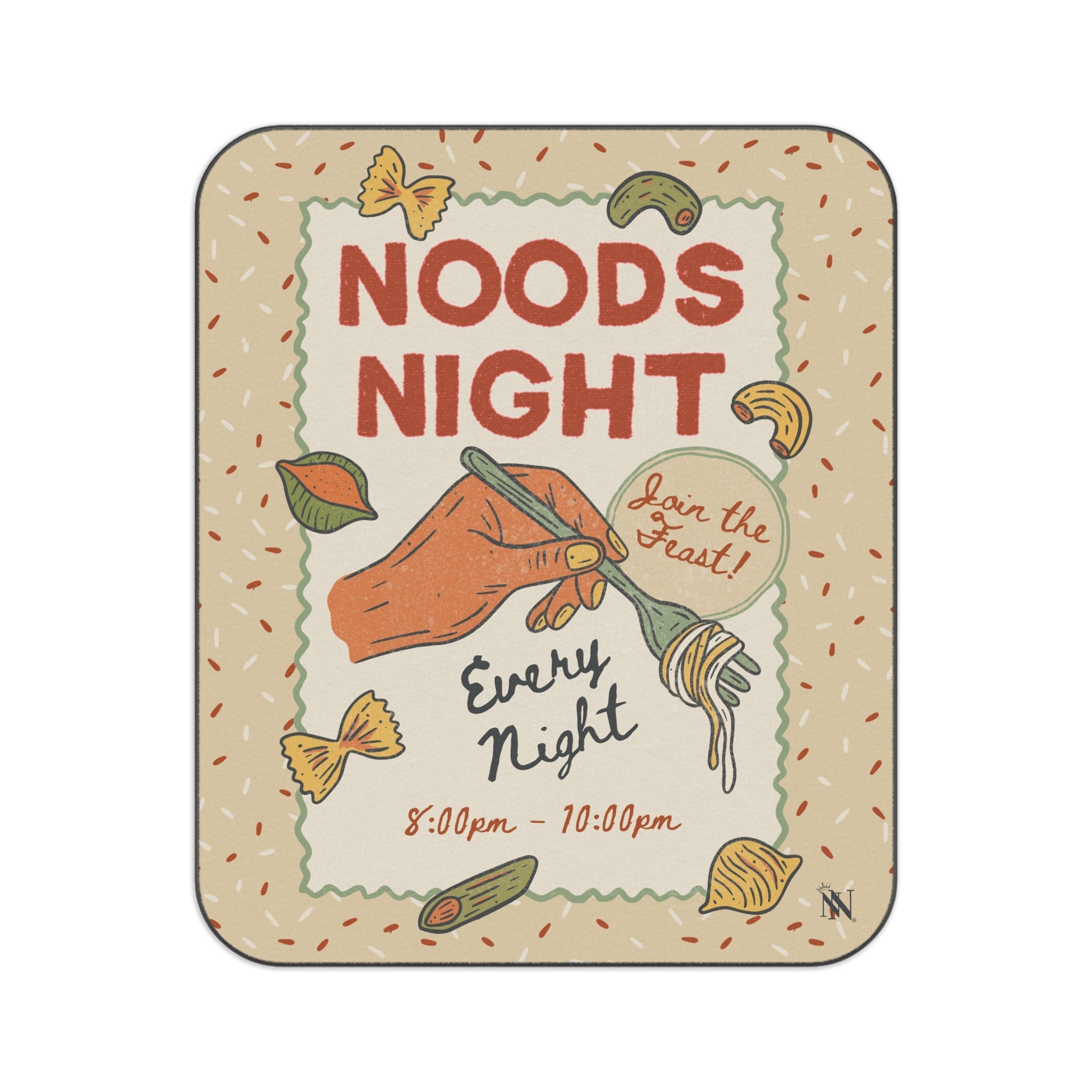Noods Night | Mix Match Fun-Flirty Lovers’ Water-Resistant Blankets