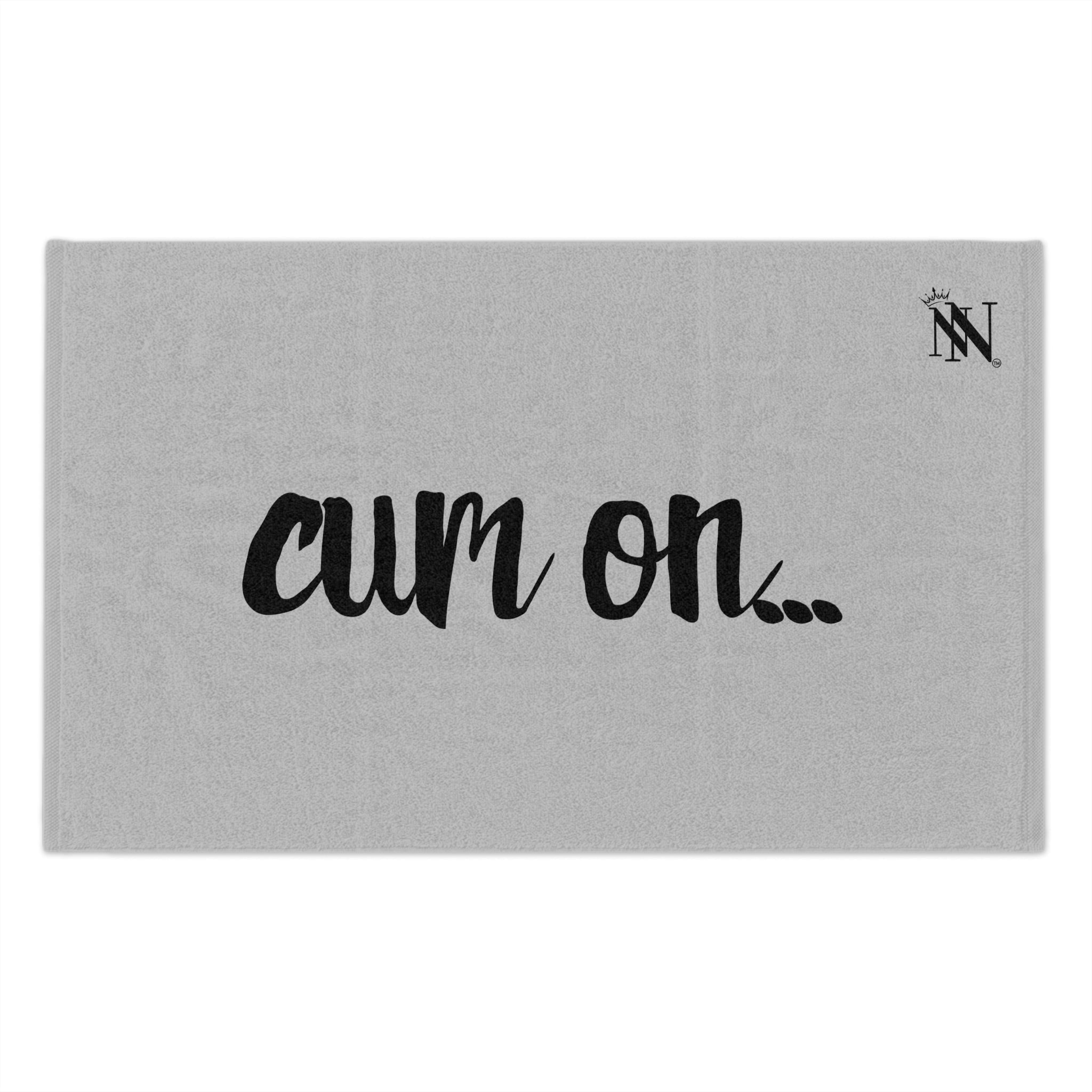 Cum On... Silver | Mix & Match Soft Fun-Flirty Lovers’ Towels