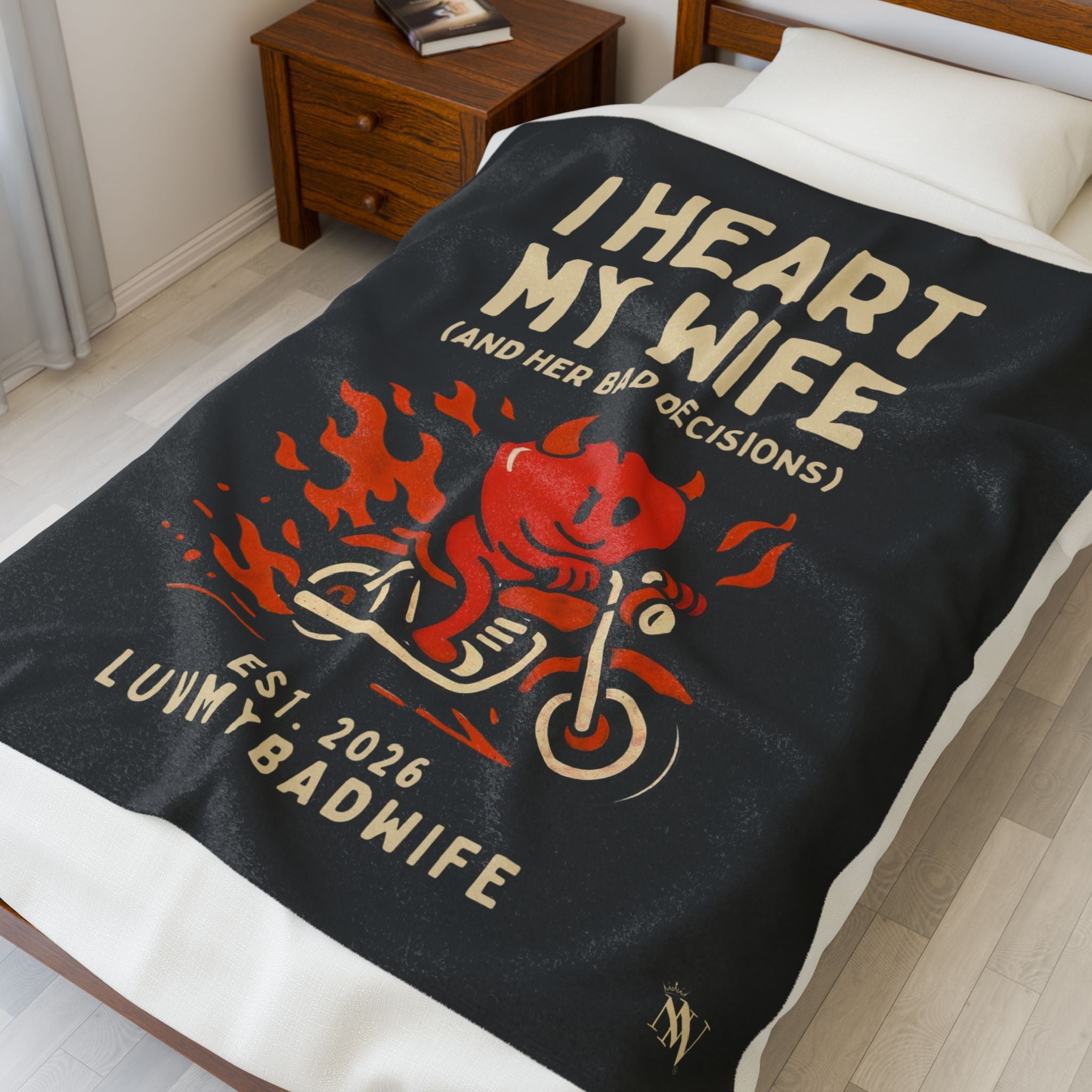 I Heart My Wife | Mix & Match Soft Fun-Flirty Lovers’ Blankets