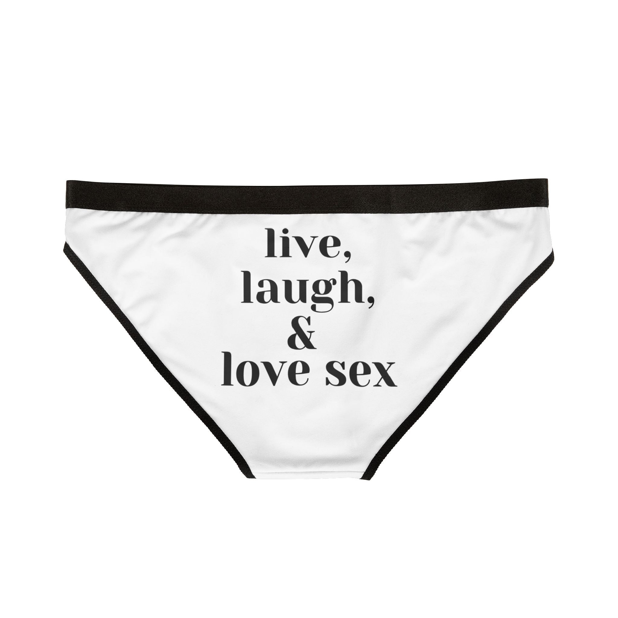 Live Laugh & Love Sex | Briefs for Women | Playful Comfy Underwear