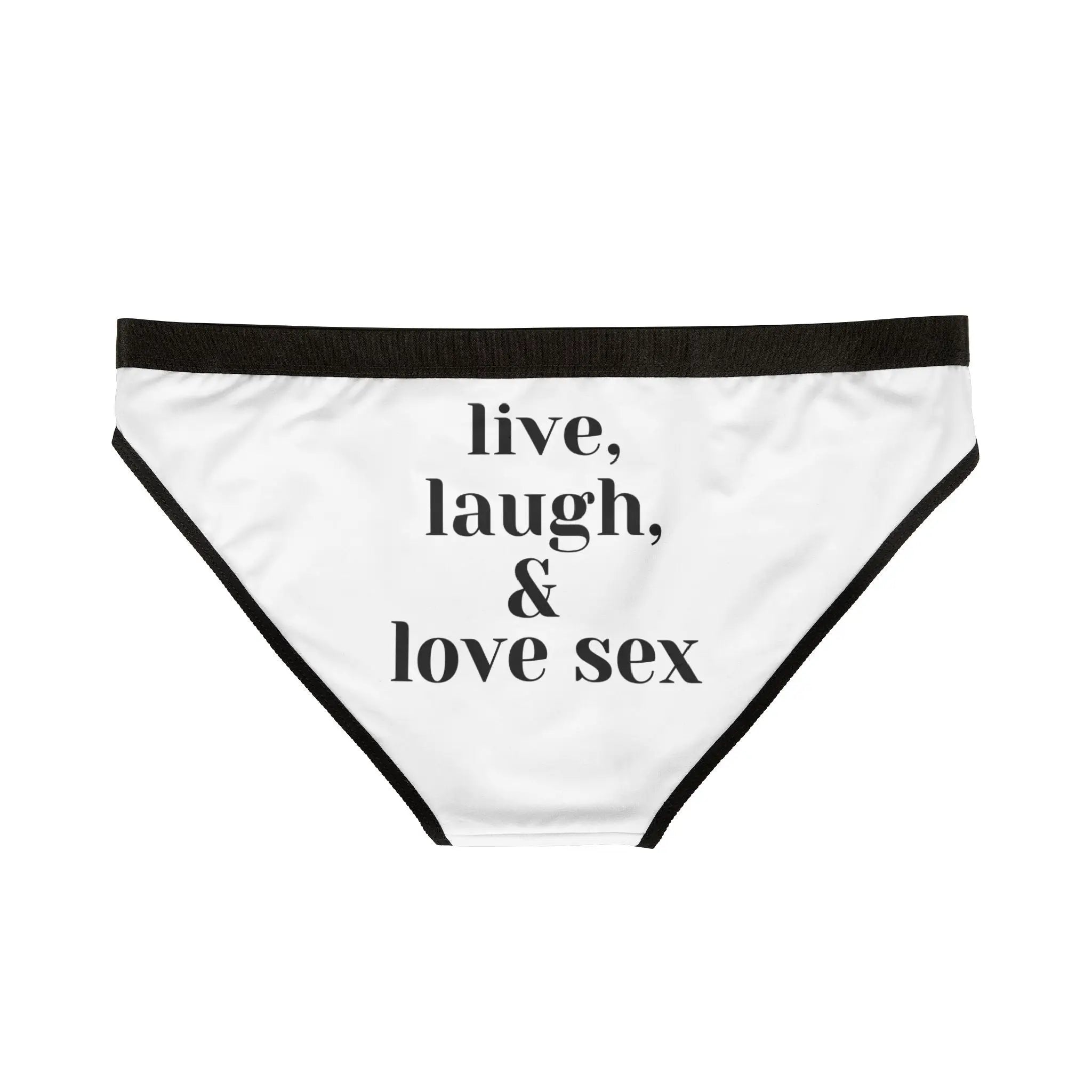 Live Laugh & Love Sex | Briefs for Women | Playful Comfy Underwear