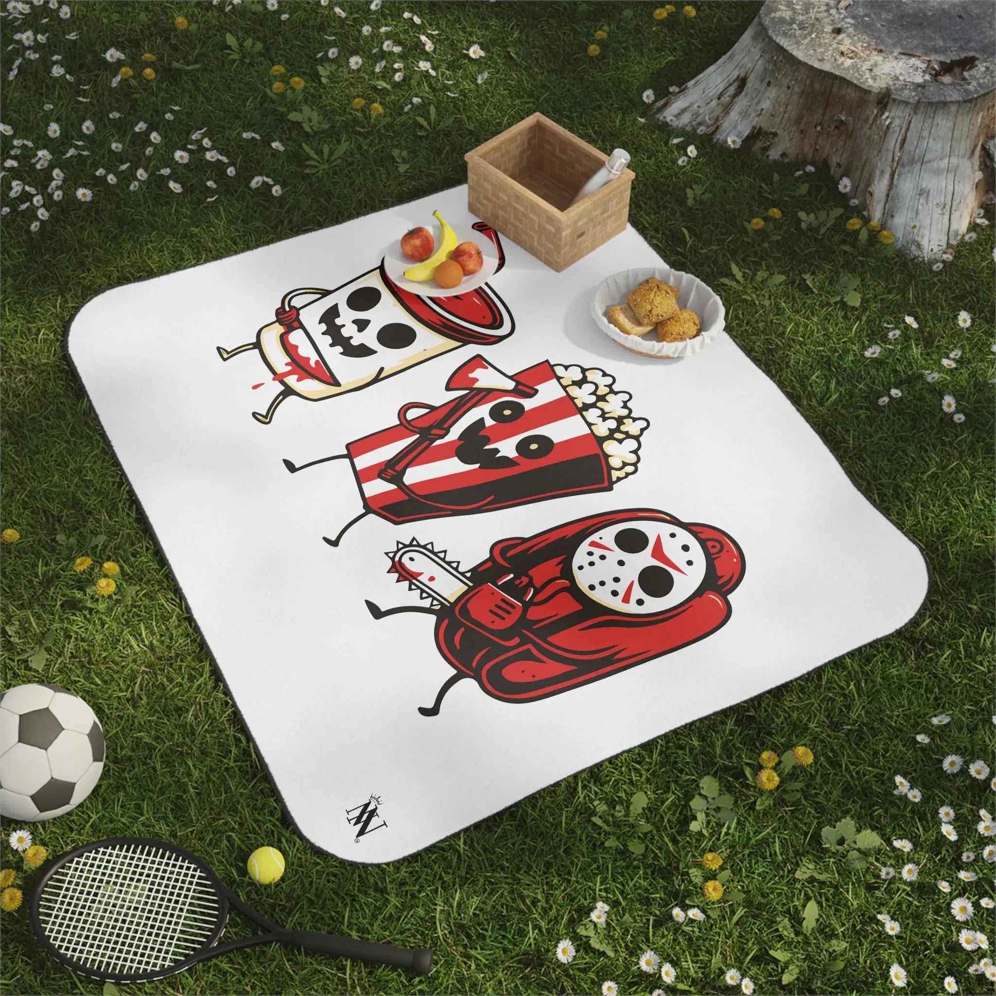 Scary Movie Night Junk Food | Mix Match Fun-Flirty Lovers’ Water-Resistant Blankets