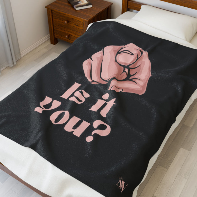 Is It You? Pointing | Mix & Match Soft Fun-Flirty Lovers’ Blankets