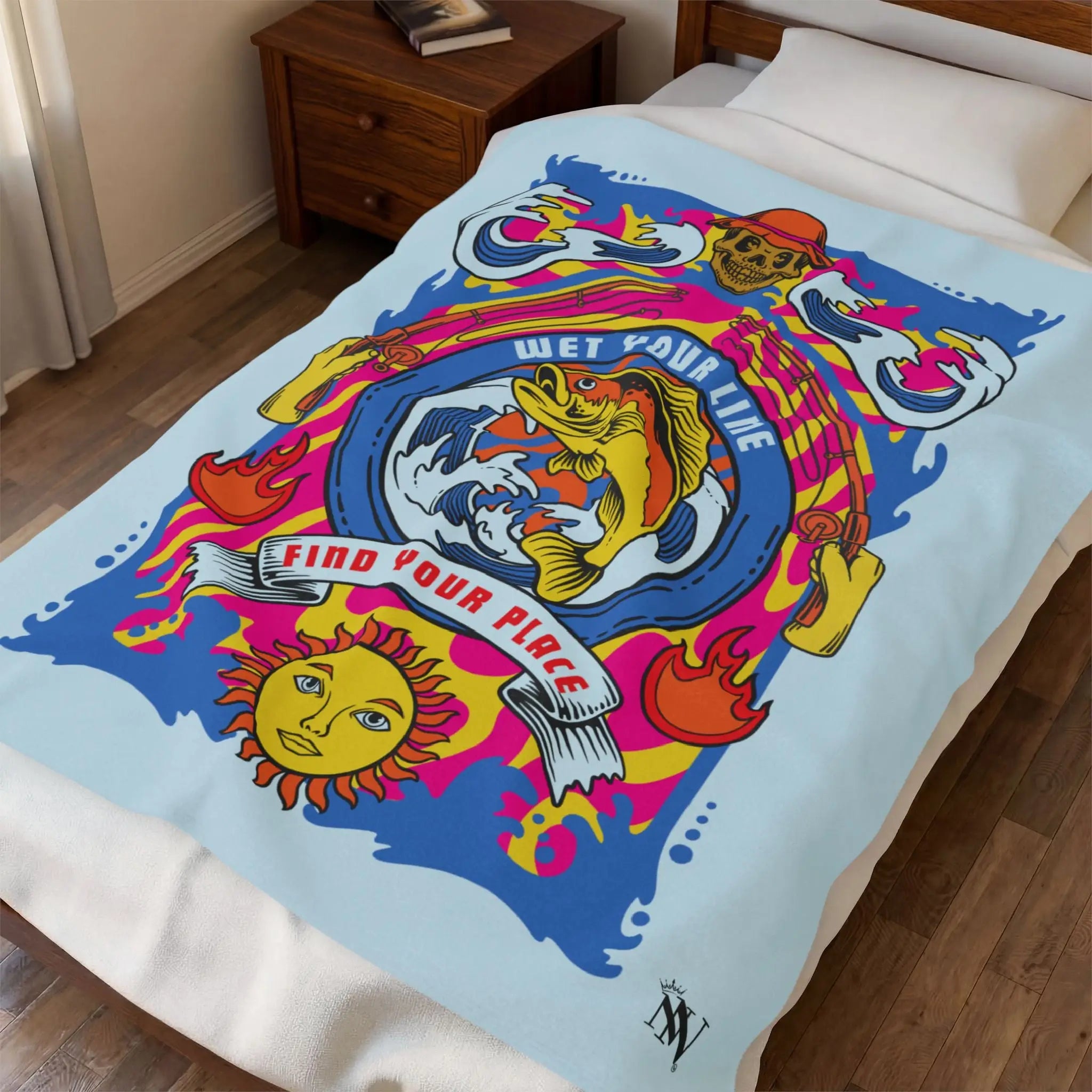Wet Your Line | Nectar Napkins Fun-Flirty Lovers’ Blankets