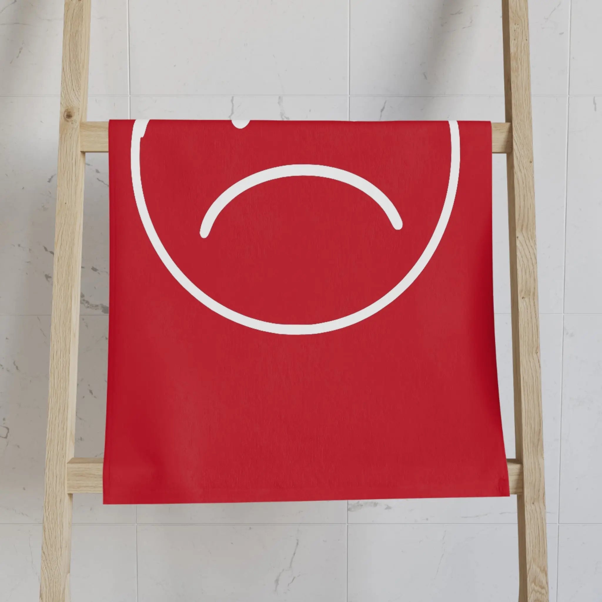 Sad Emoji Red Cum Towel