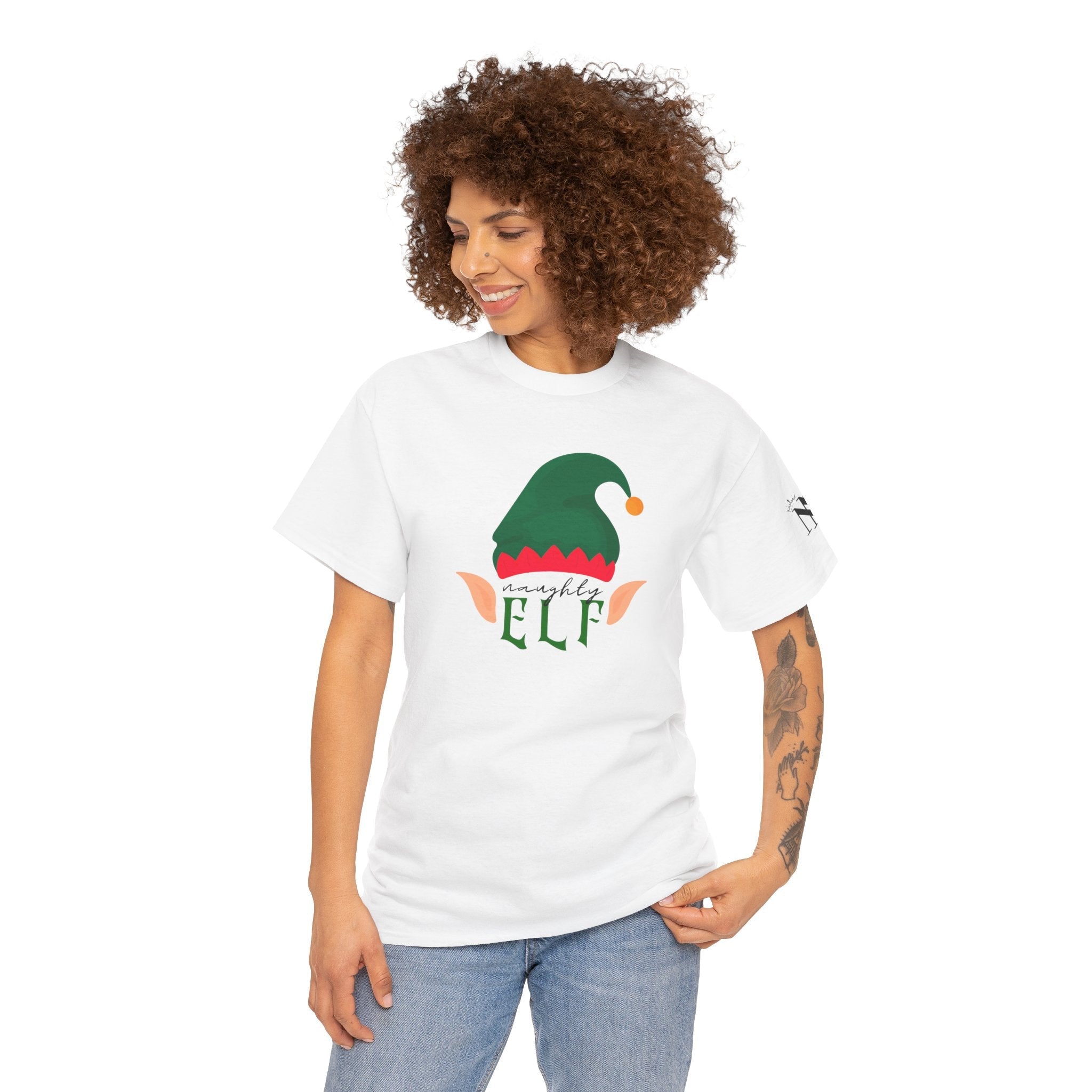 Naughty Elf | Mix & Match 100% Cotton Unisex Fun-Flirty Lovers’ Tees