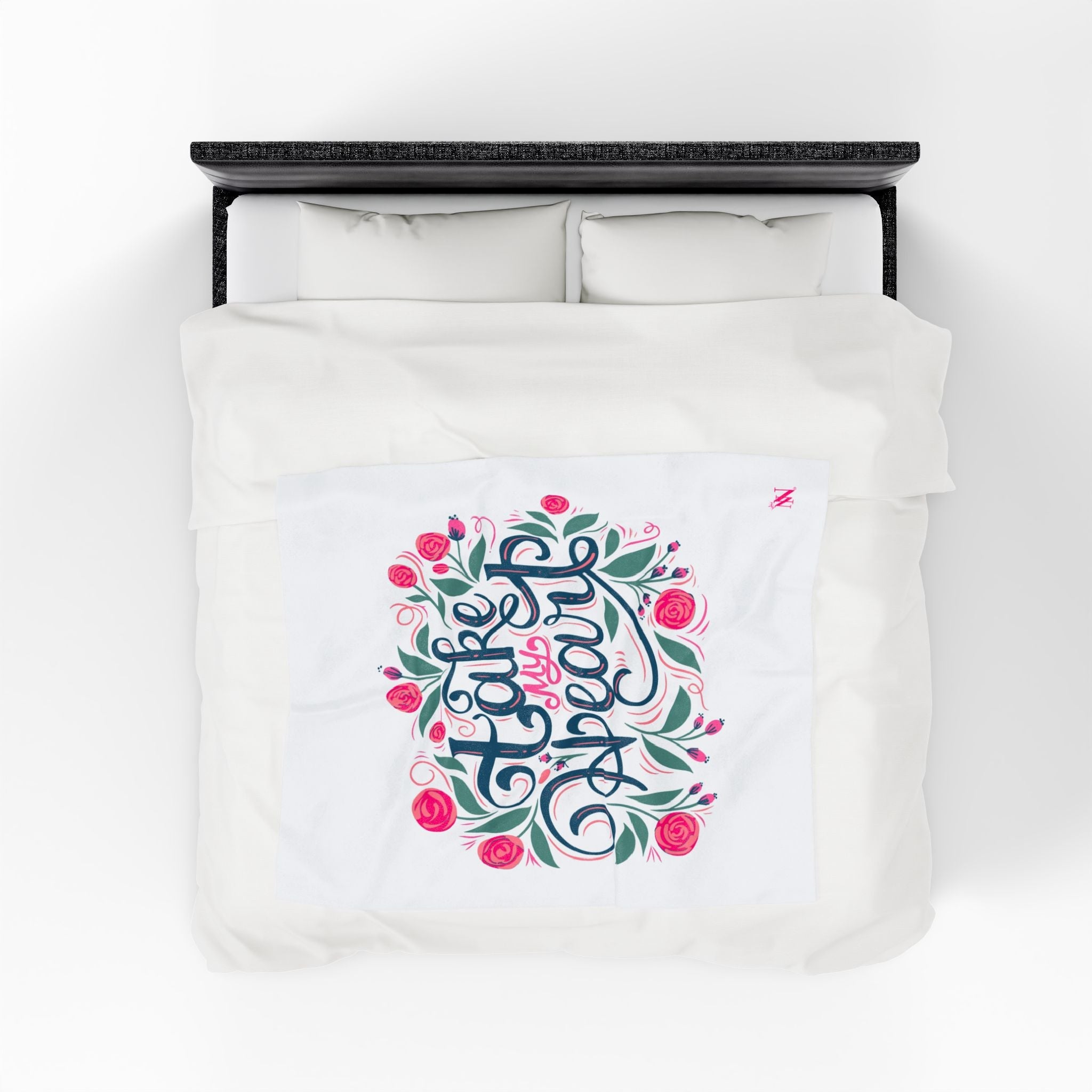 Take My Heart Floral | Mix & Match Velveteen Fun-Flirty Lovers’ Blankets