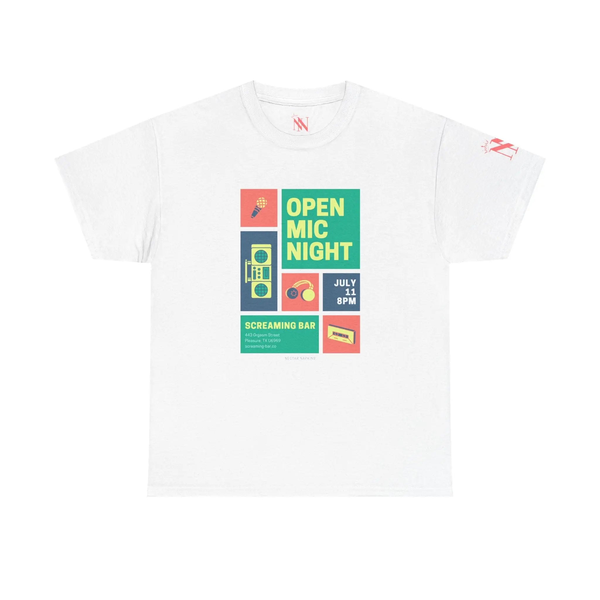 Open Mic Night | Mix & Match Cotton Unisex Fun-Flirty Loversโ T-Shirts