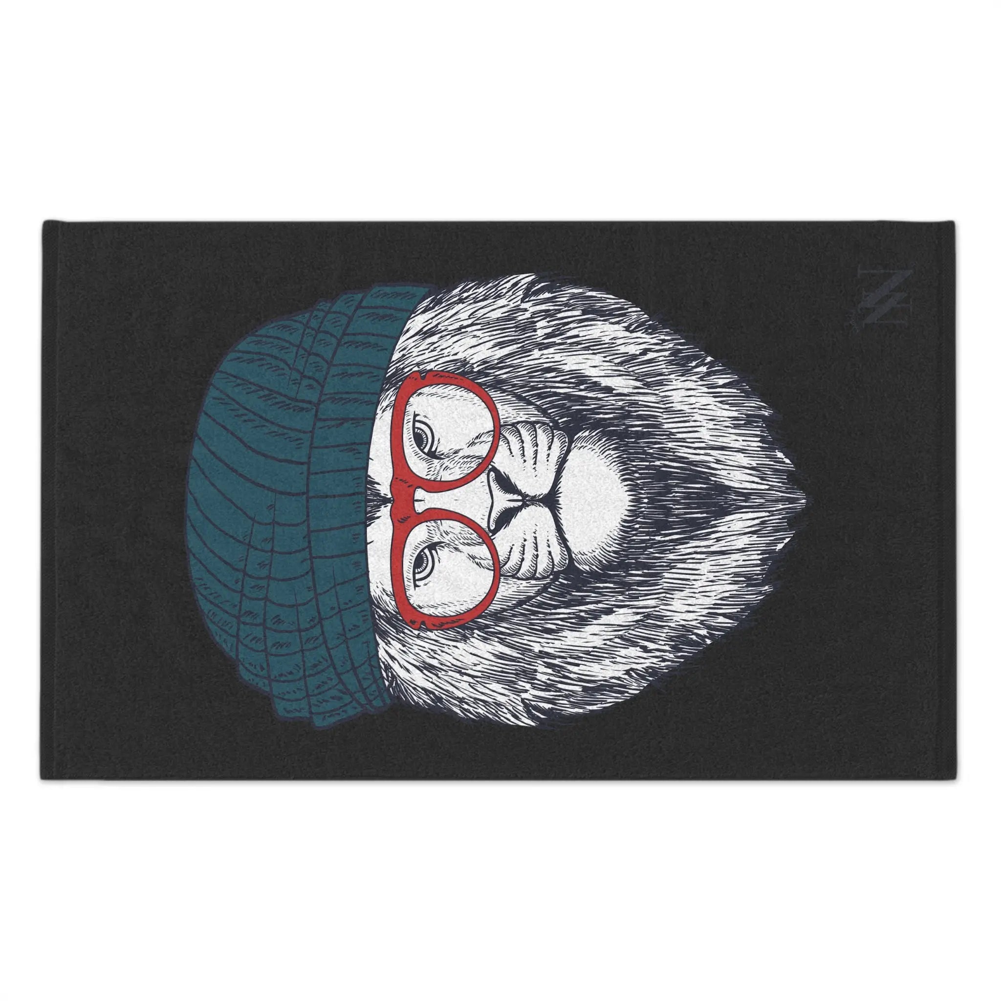 Cool Lion Cat Dark Grey | Mix & Match Soft Fun-Flirty Lovers’ Towels