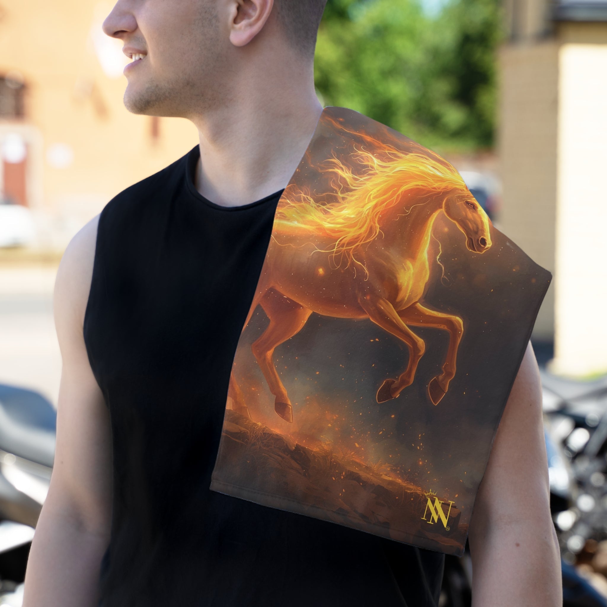 Fire Storm Unicorn | Mix & Match Soft Fun-Flirty Lovers’ Towels