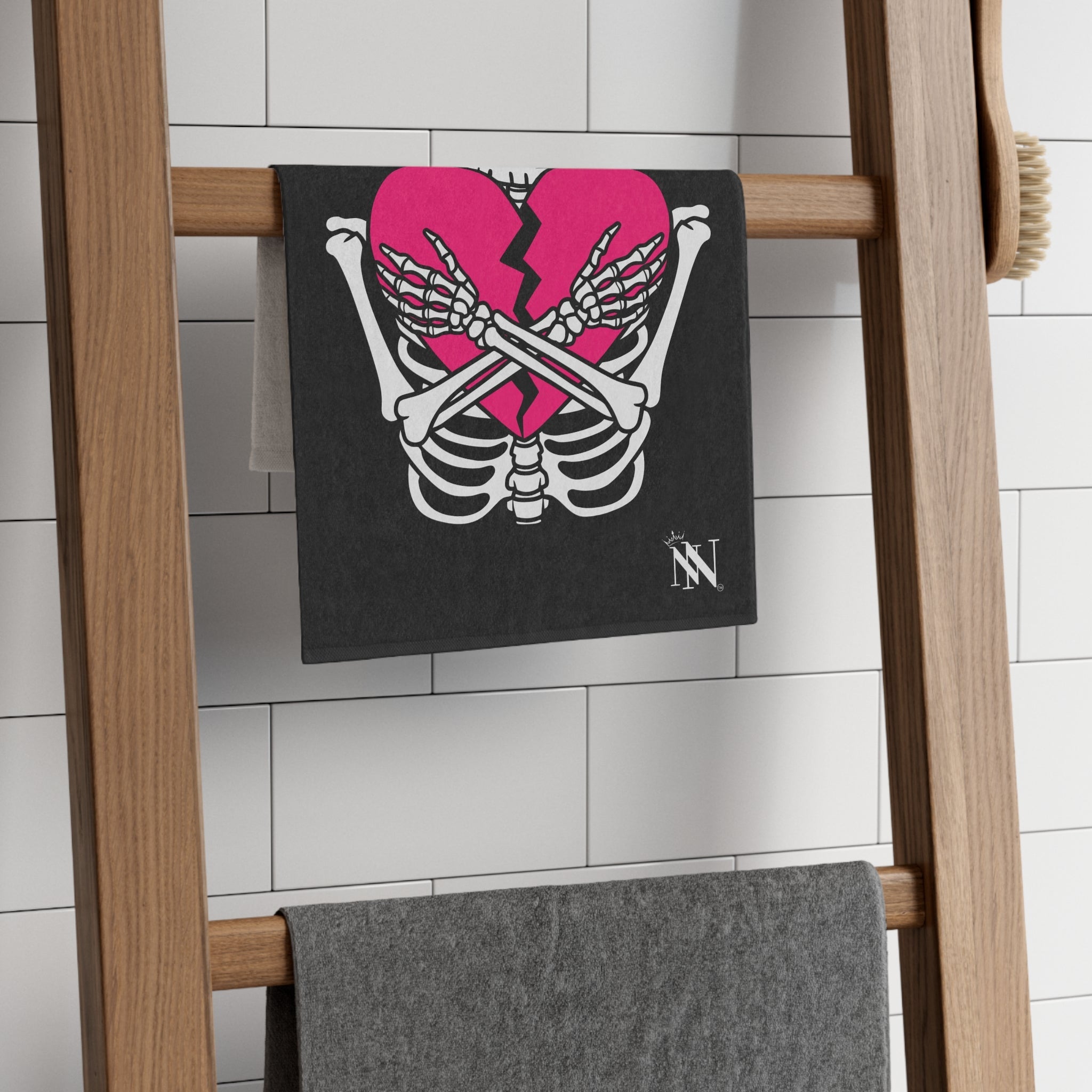 Heartbreaker Love Black | Mix & Match Soft Fun-Flirty Lovers’ Towels