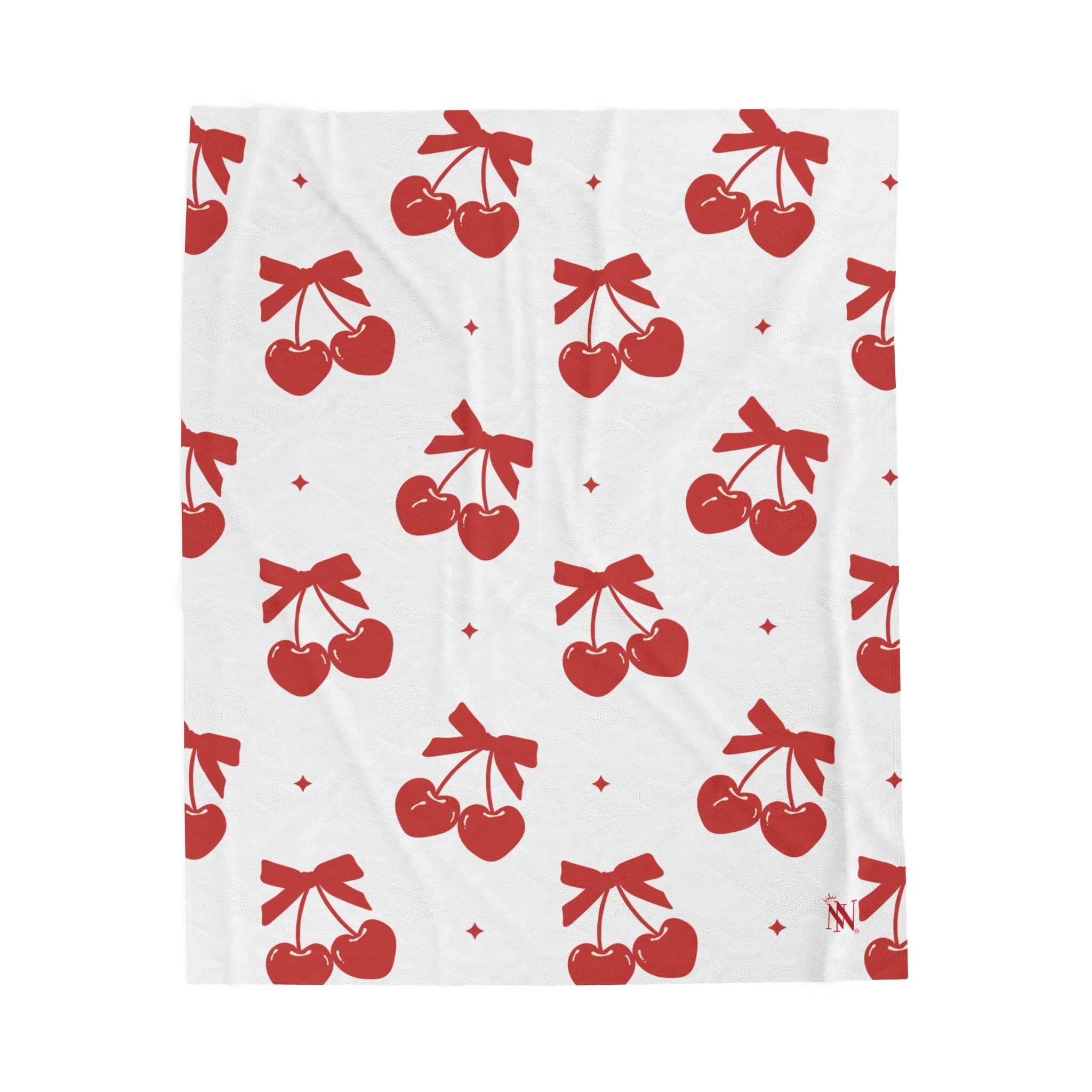 Cherry Hearts Pattern | Mix & Match Soft Fun-Flirty Lovers’ Blankets