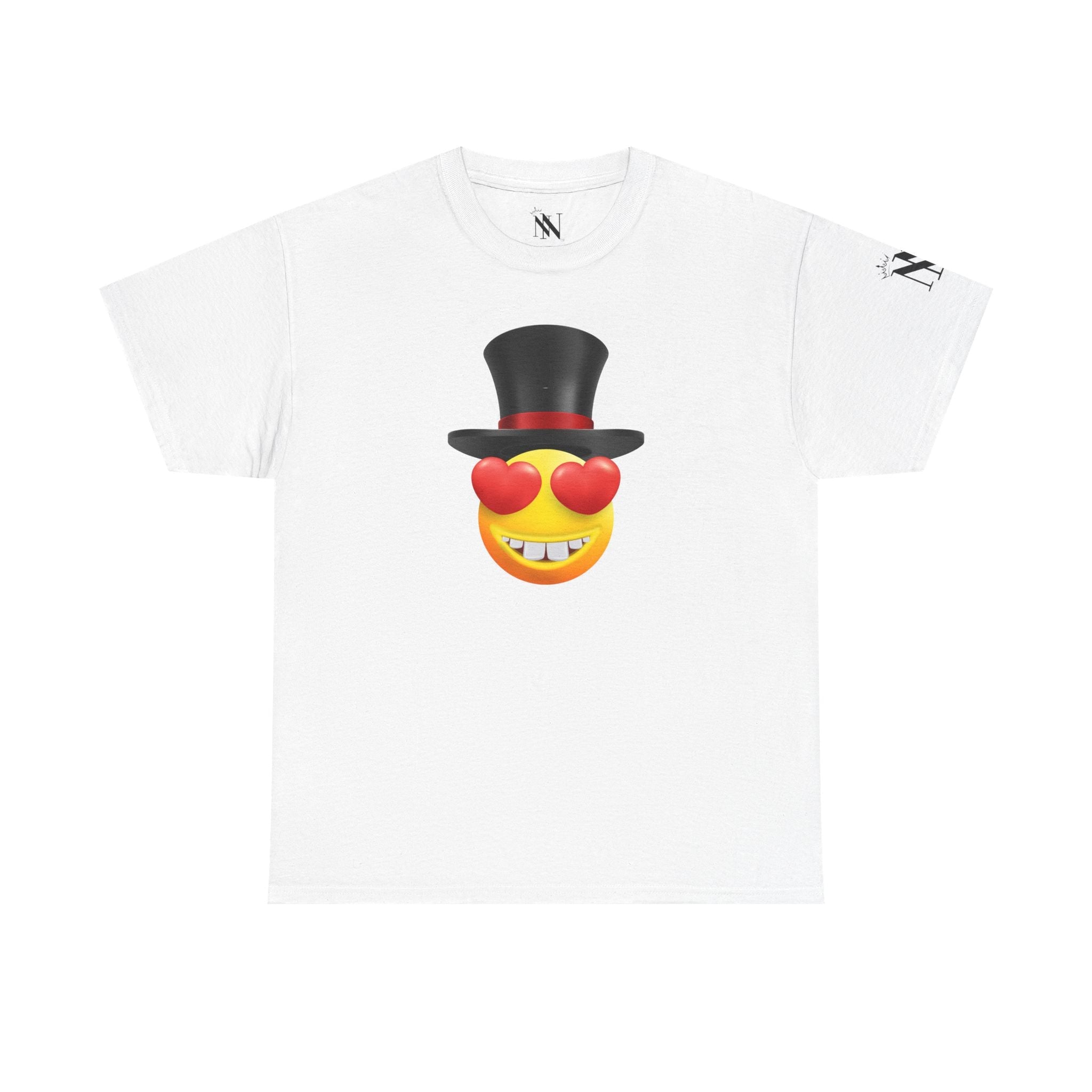 Love in a Top Hat Emoji | Mix & Match Cotton Unisex Fun-Flirty Lovers’ T-Shirts