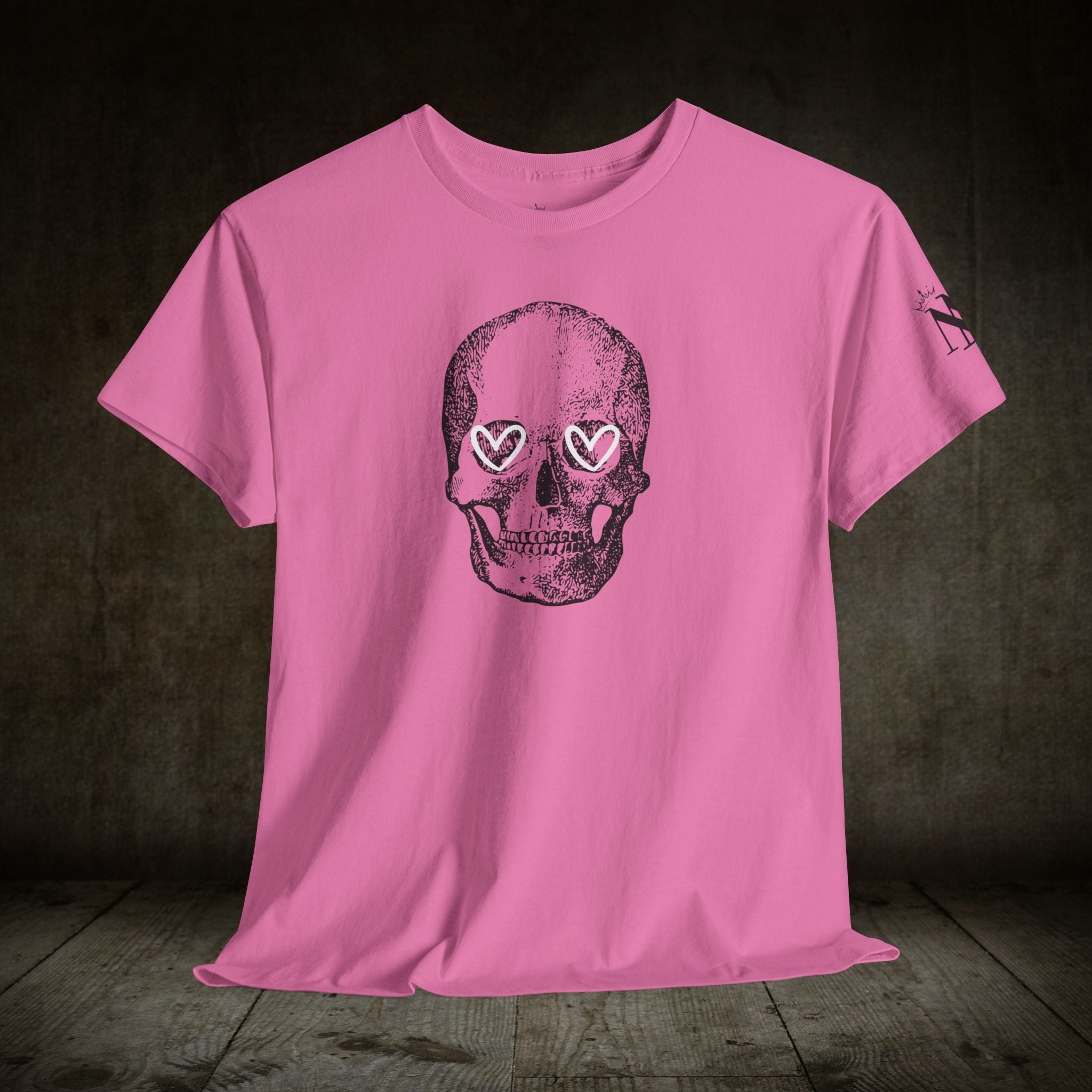 Skull Heart Eyes | Mix & Match Cotton Unisex Fun-Flirty Lovers’ T-Shirts