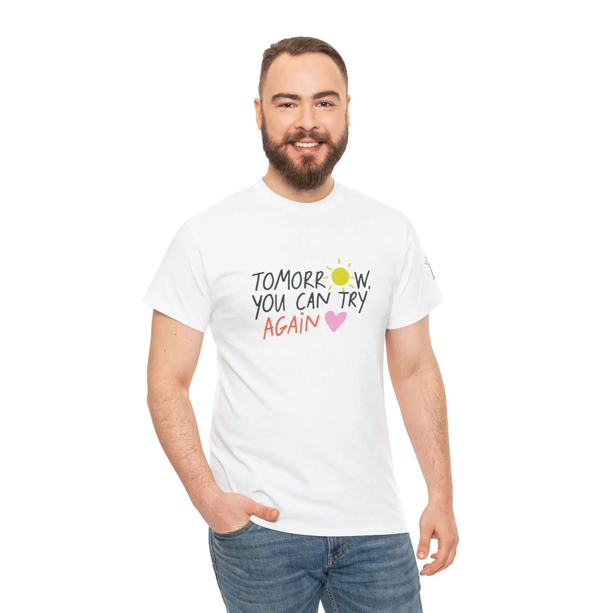 Tomorrow You Can Try Again | Mix & Match Cotton Unisex Fun-Flirty Loversโ T-Shirts