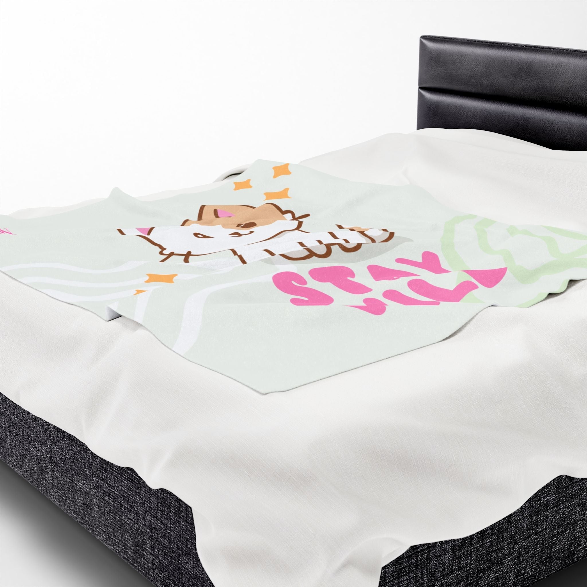 Stay Wild Cute Kitty | Mix & Match Soft Fun-Flirty Lovers’ Blankets